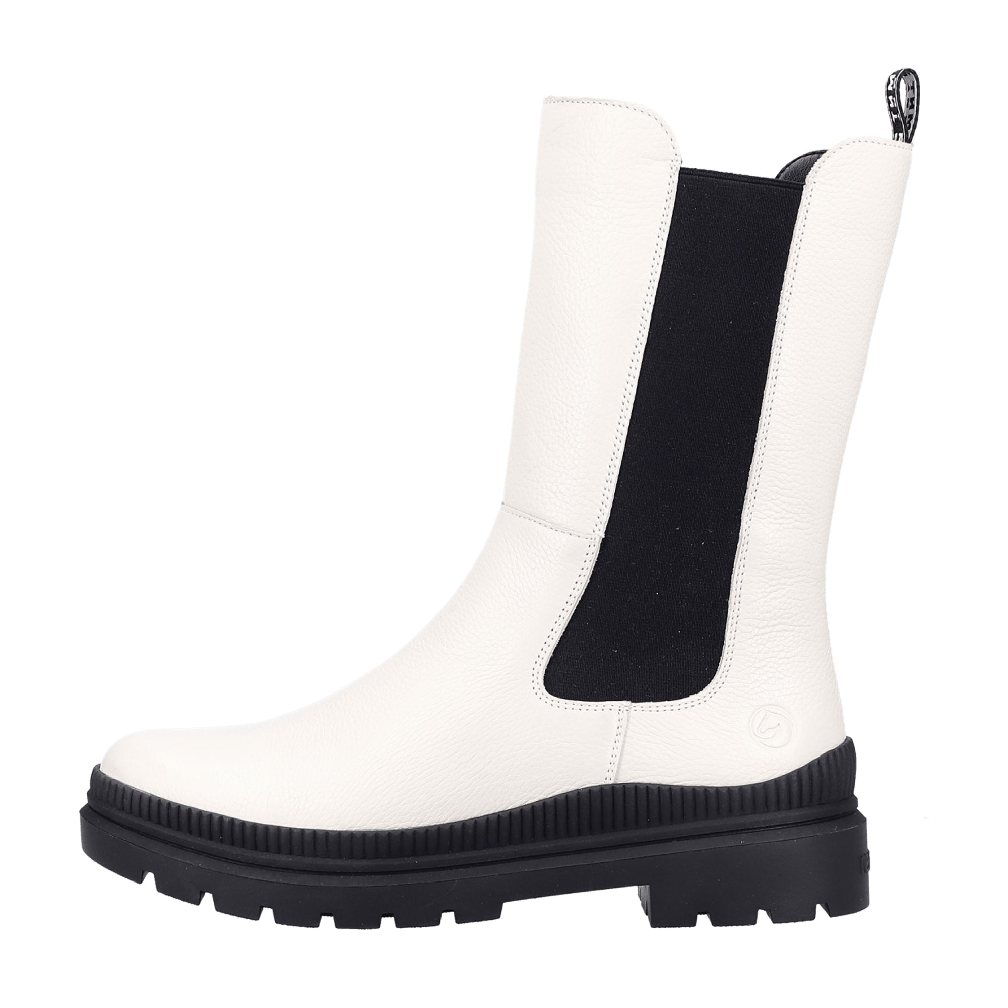 Remonte Mason Women's White Chelsea Boots with Warm Lining and Easy Fit