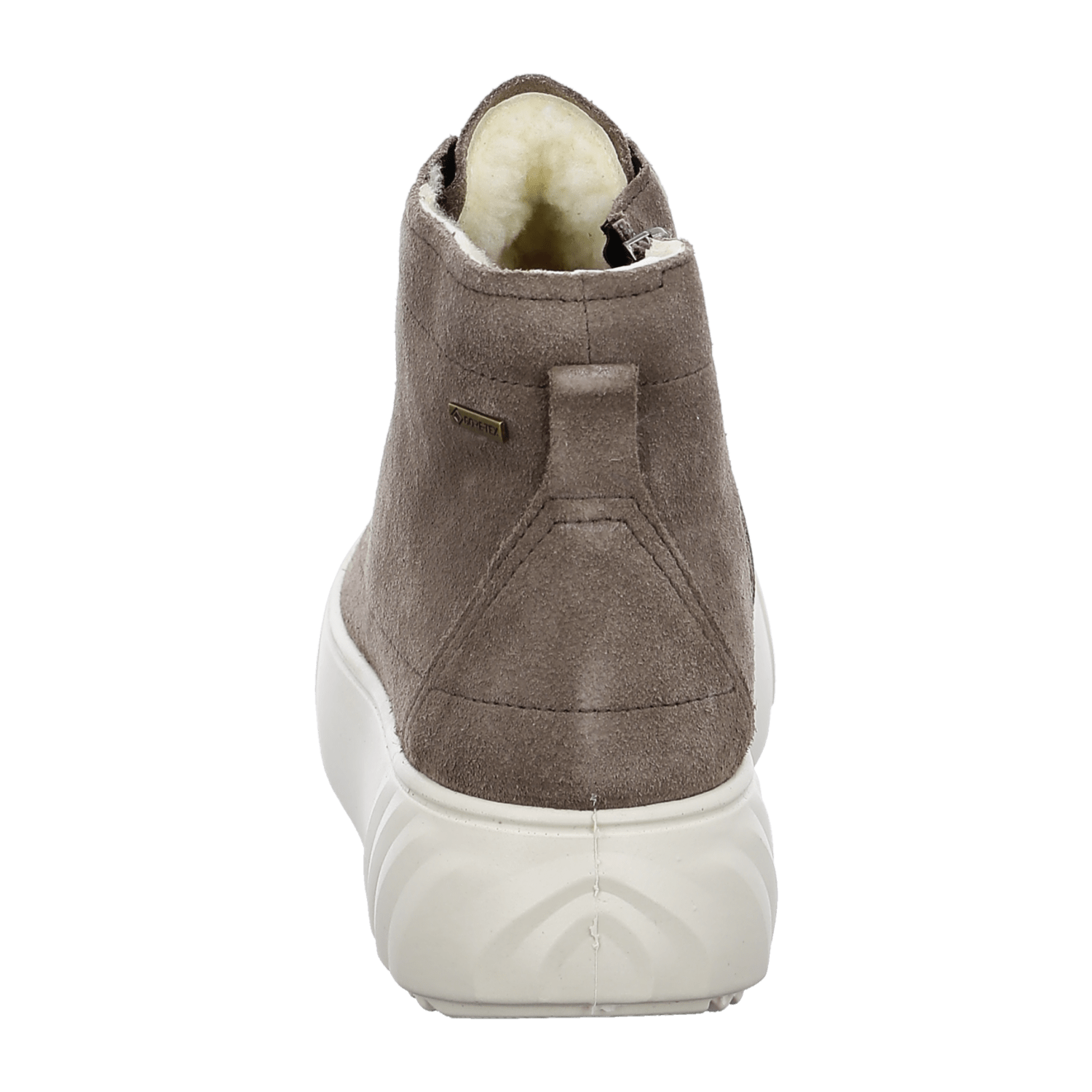 ARA Monaco-St Women's Ankle Boot in Brown Suede with Zipper Classic Round Toe