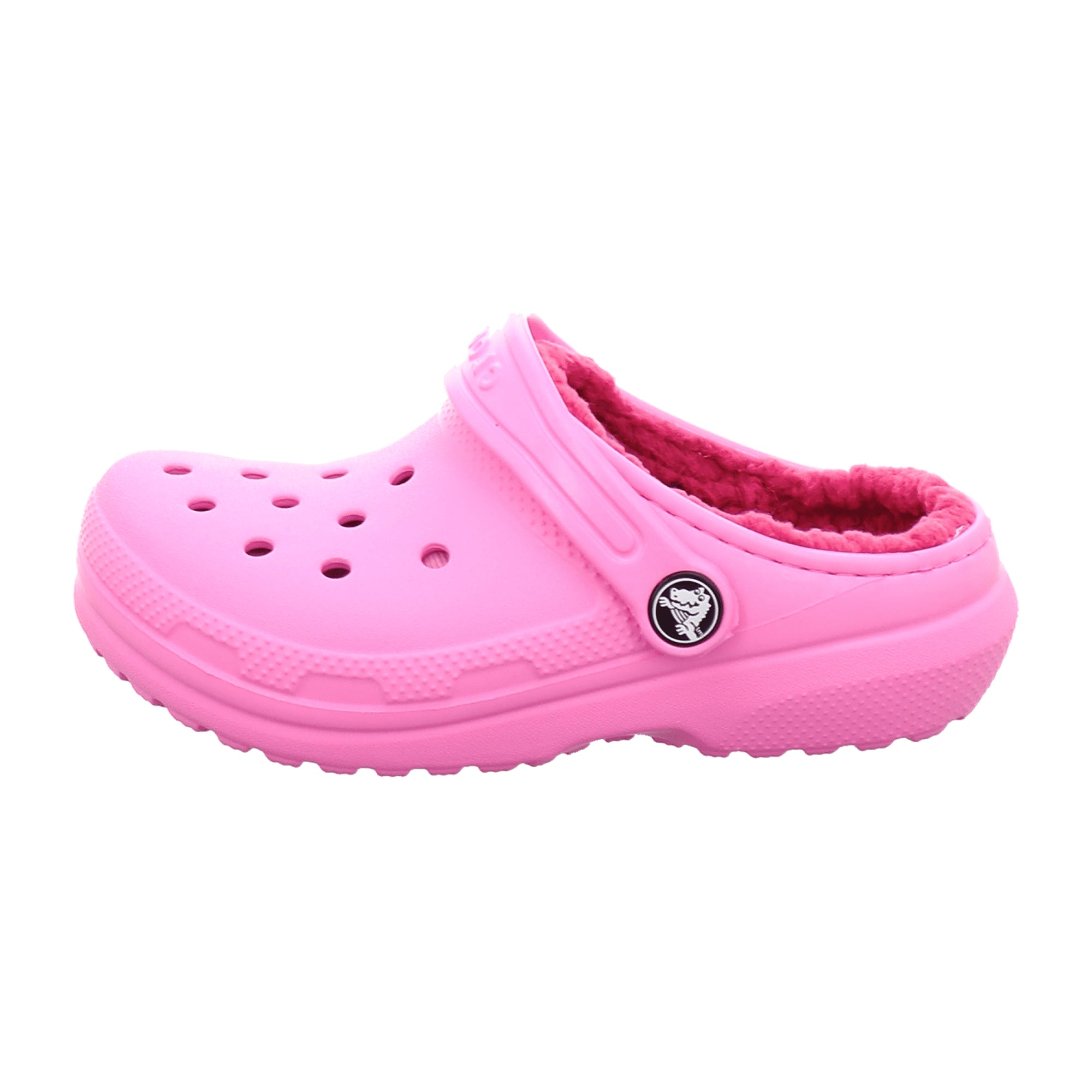 CROCS Classic Lined Clog K for Kids, Vibrant Pink - Comfortable and Durable