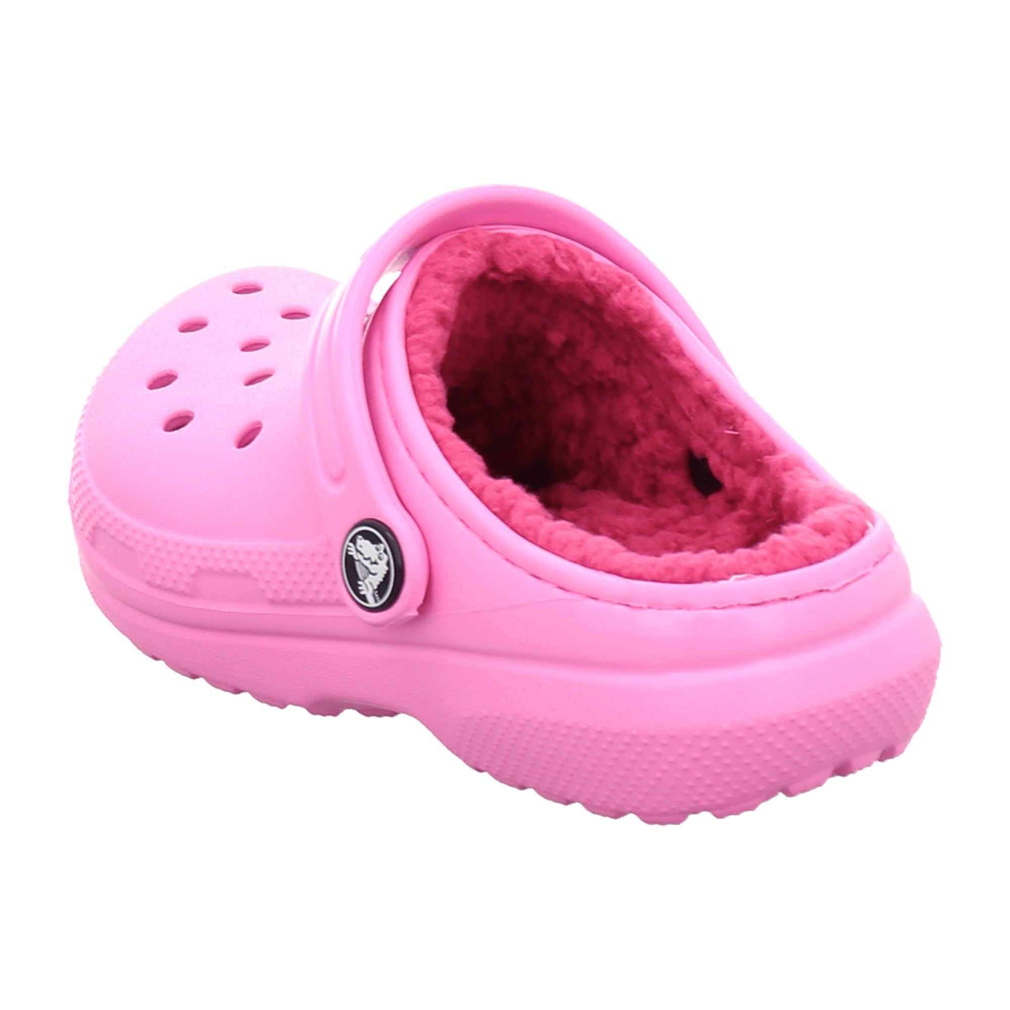 CROCS Classic Lined Clog K for Kids, Vibrant Pink - Comfortable and Durable