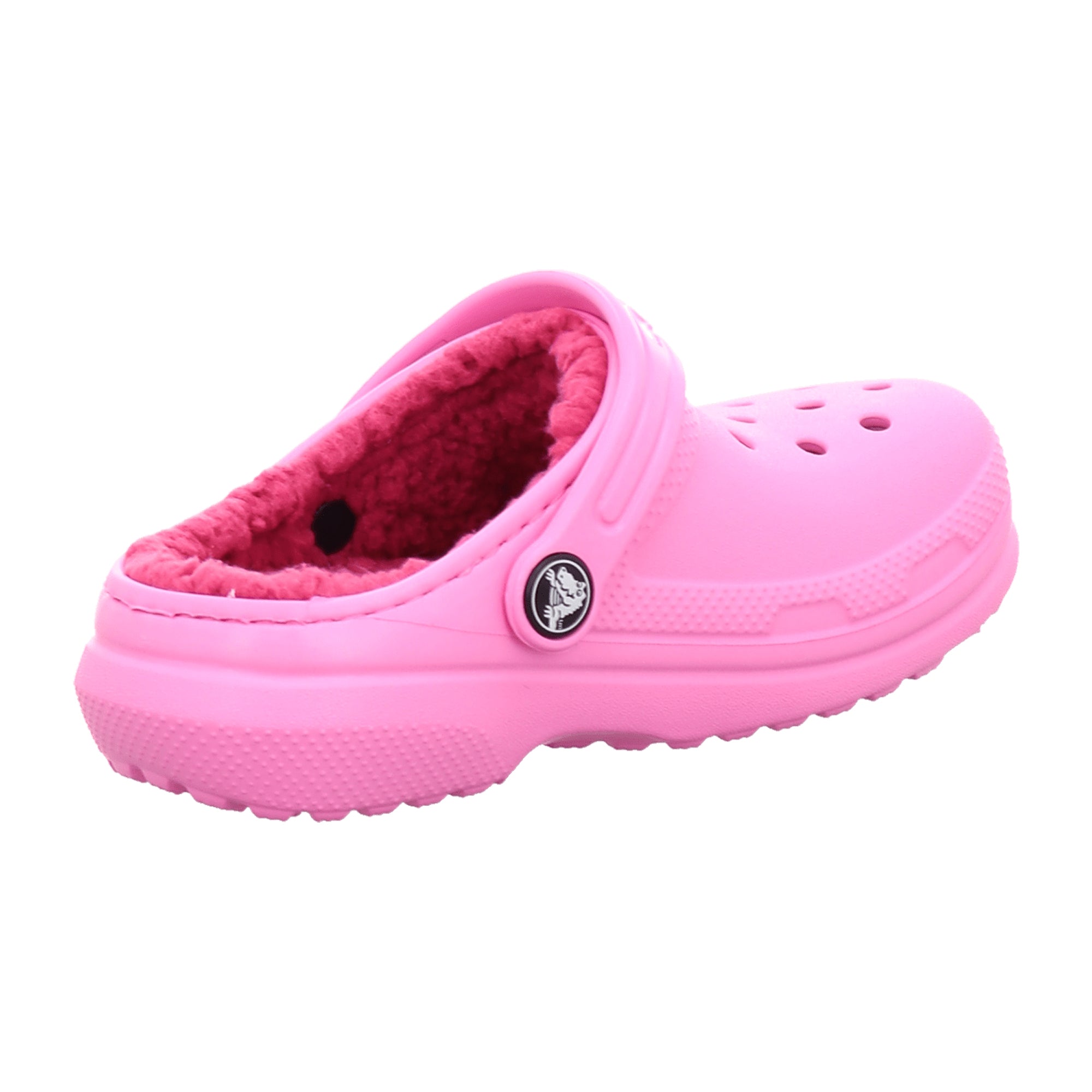 CROCS Classic Lined Clog K for Kids, Vibrant Pink - Comfortable and Durable