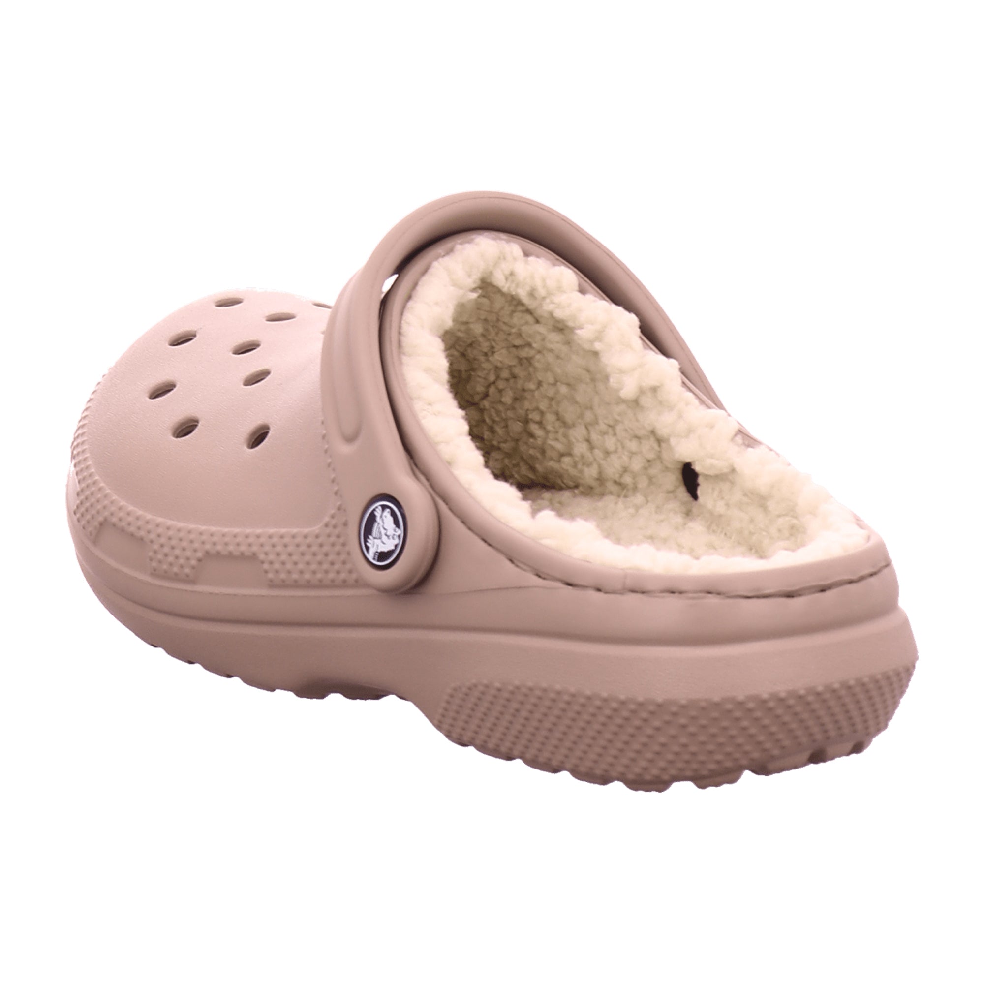 CROCS Classic Lined Women's Clog, Beige - Cozy & Stylish