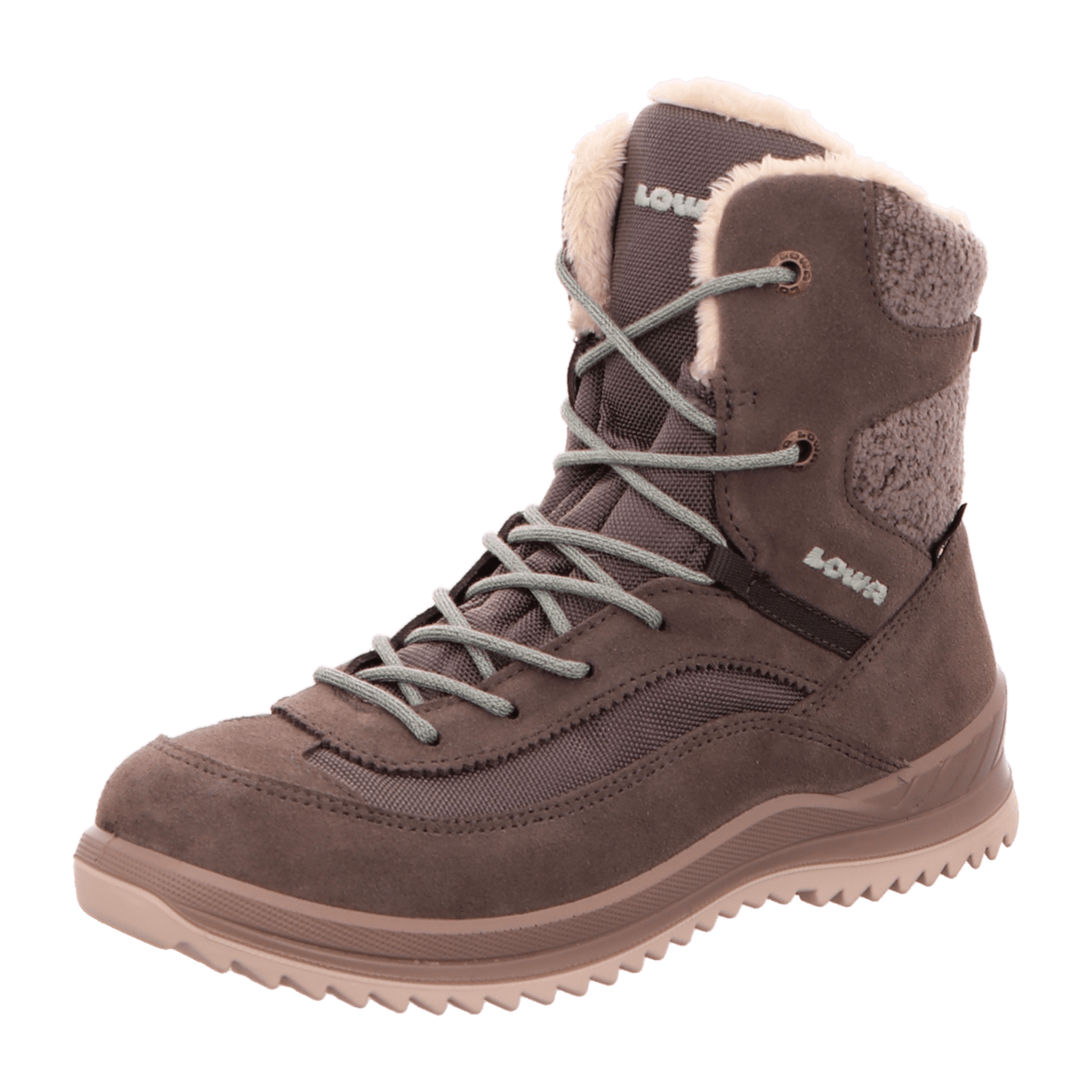 LOWA Trekking & Hiking Shoes Grey Beige Rubber Sole