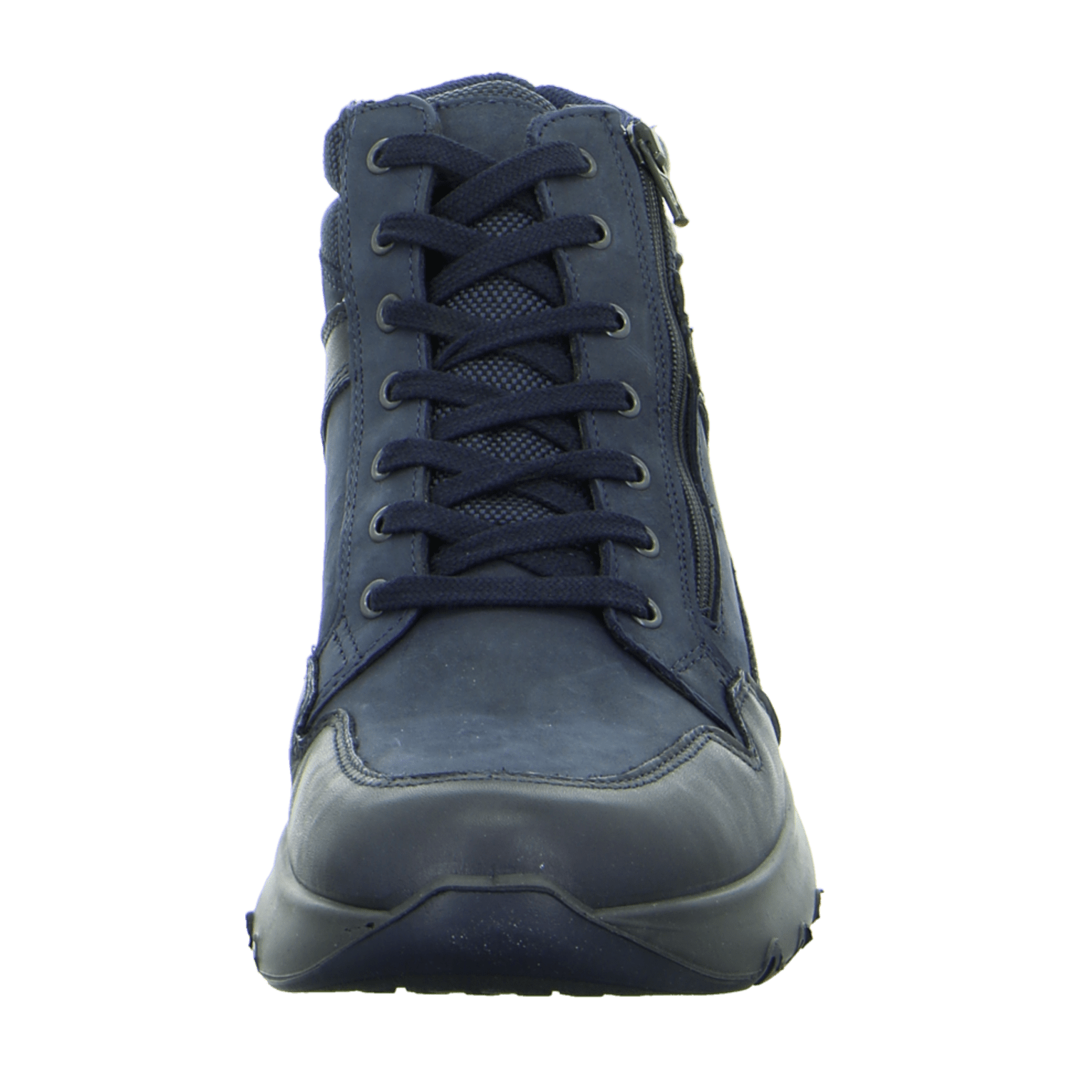 ARA Men's Arizona Derby Boot Ankle Boots Smooth Leather Lace-Up Boots Blue