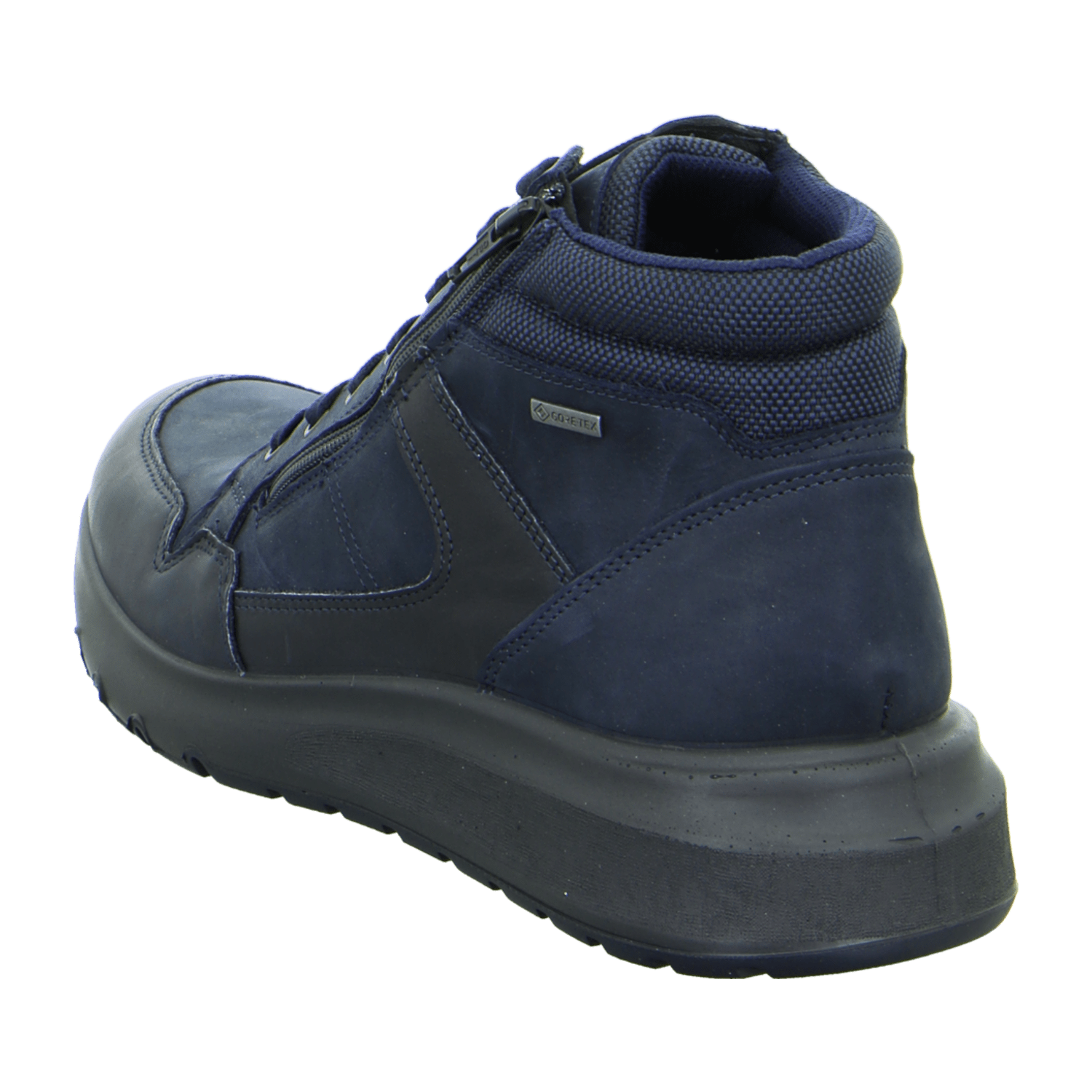 ARA Men's Arizona Derby Boot Ankle Boots Smooth Leather Lace-Up Boots Blue