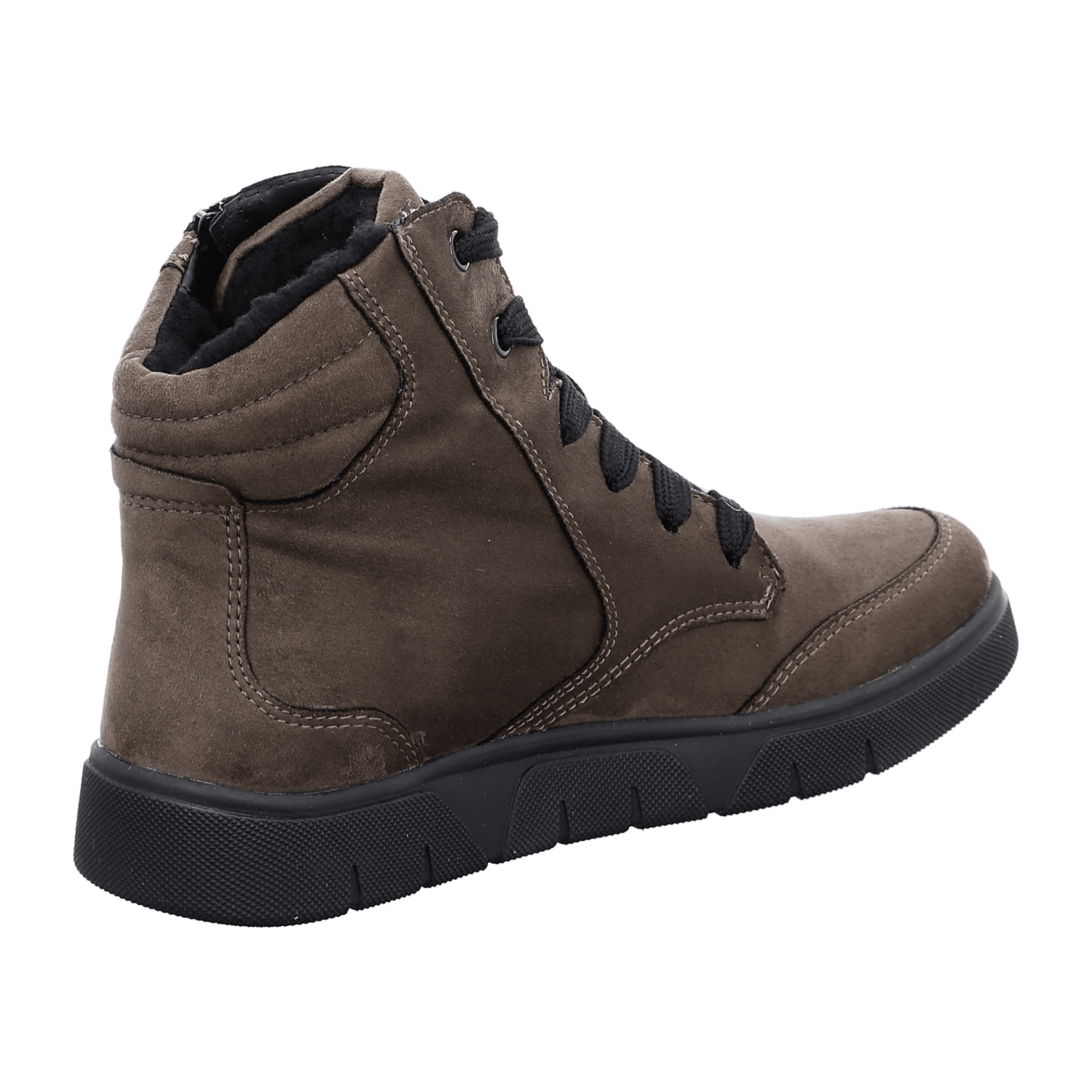 ARA ROM Women's Textile Sneakers with Lace-Up Closure in Brown featuring a Round Toe and Synthetic Lining