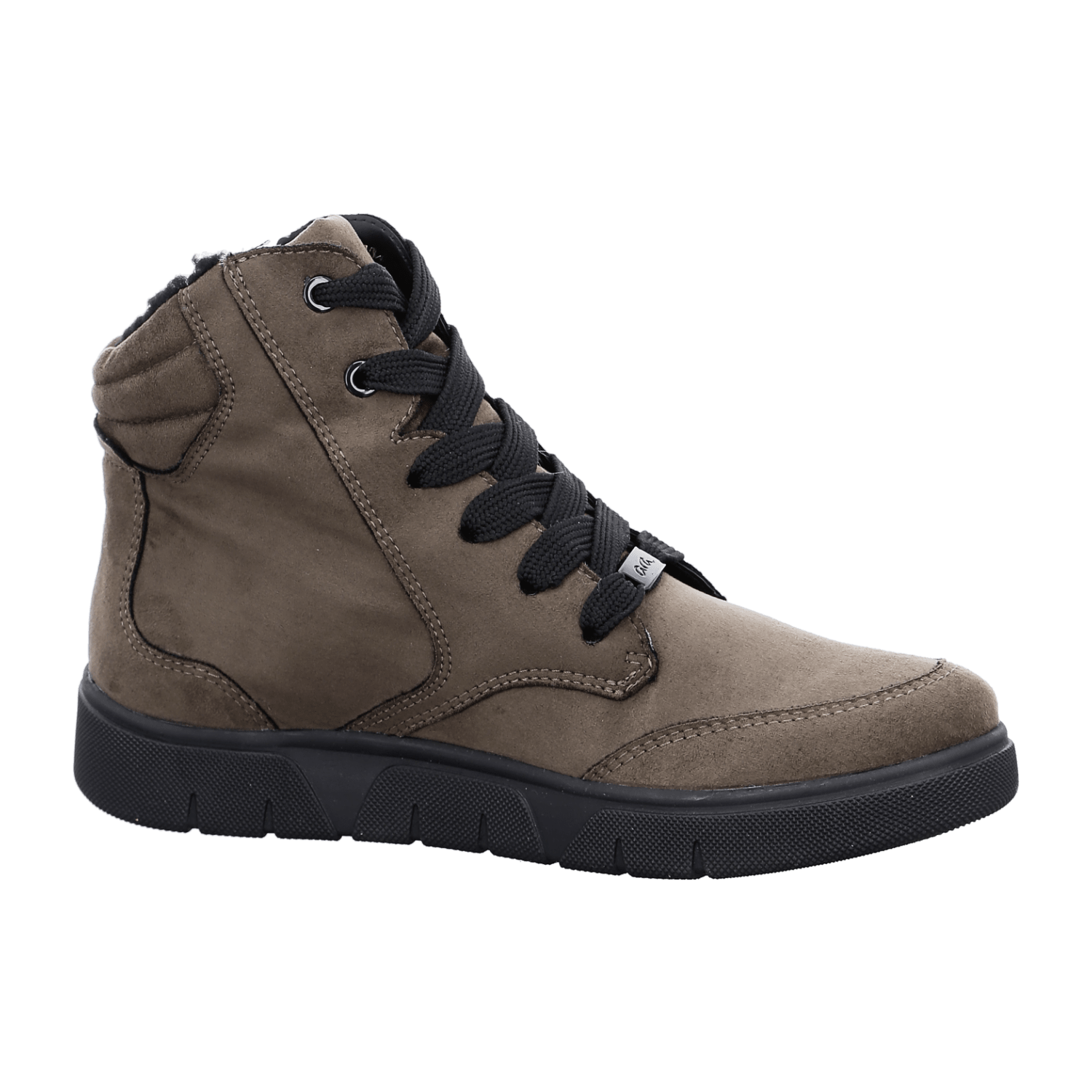ARA ROM Women's Textile Sneakers with Lace-Up Closure in Brown featuring a Round Toe and Synthetic Lining
