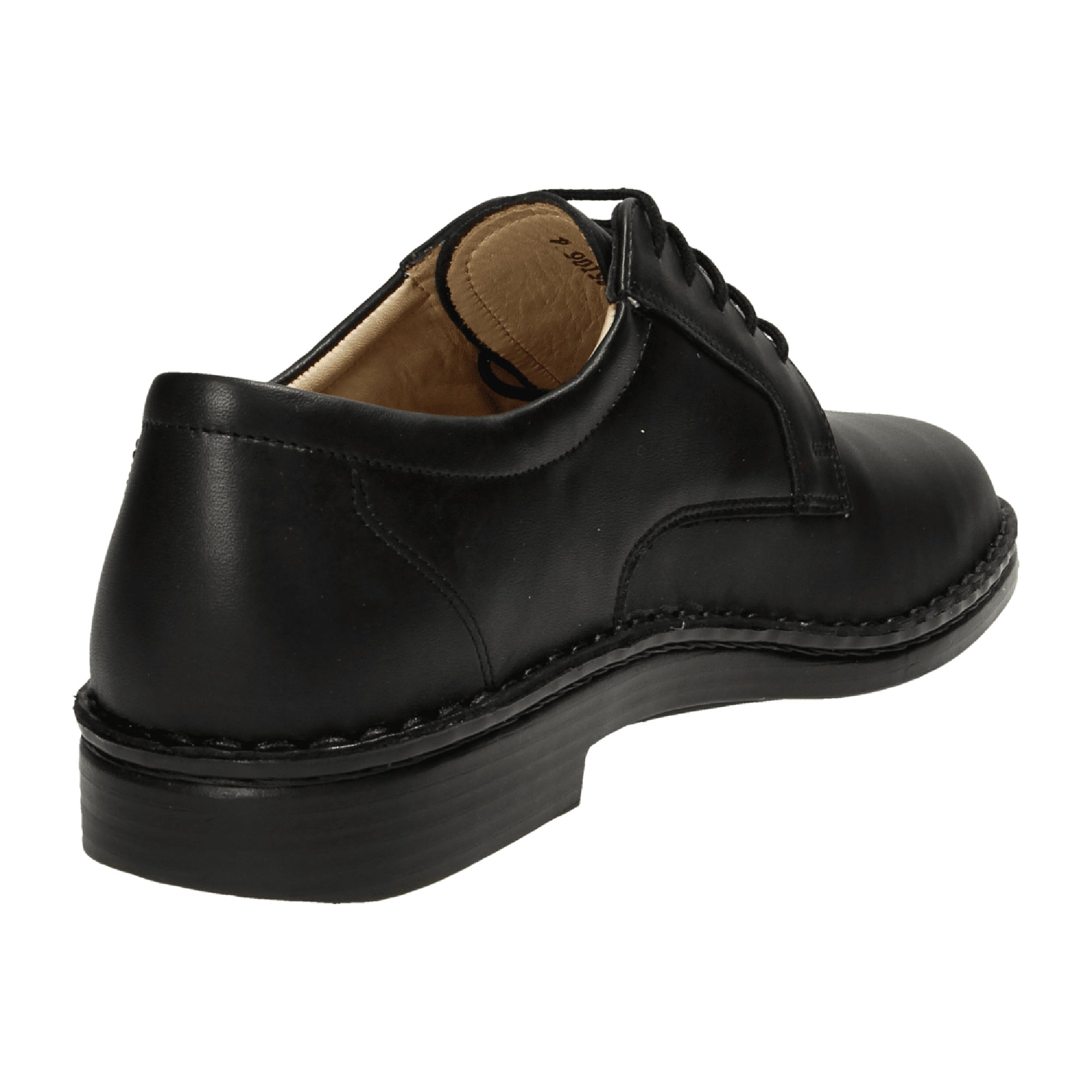Finn Comfort Milano Men's Black Leather Shoes – Stylish & Durable