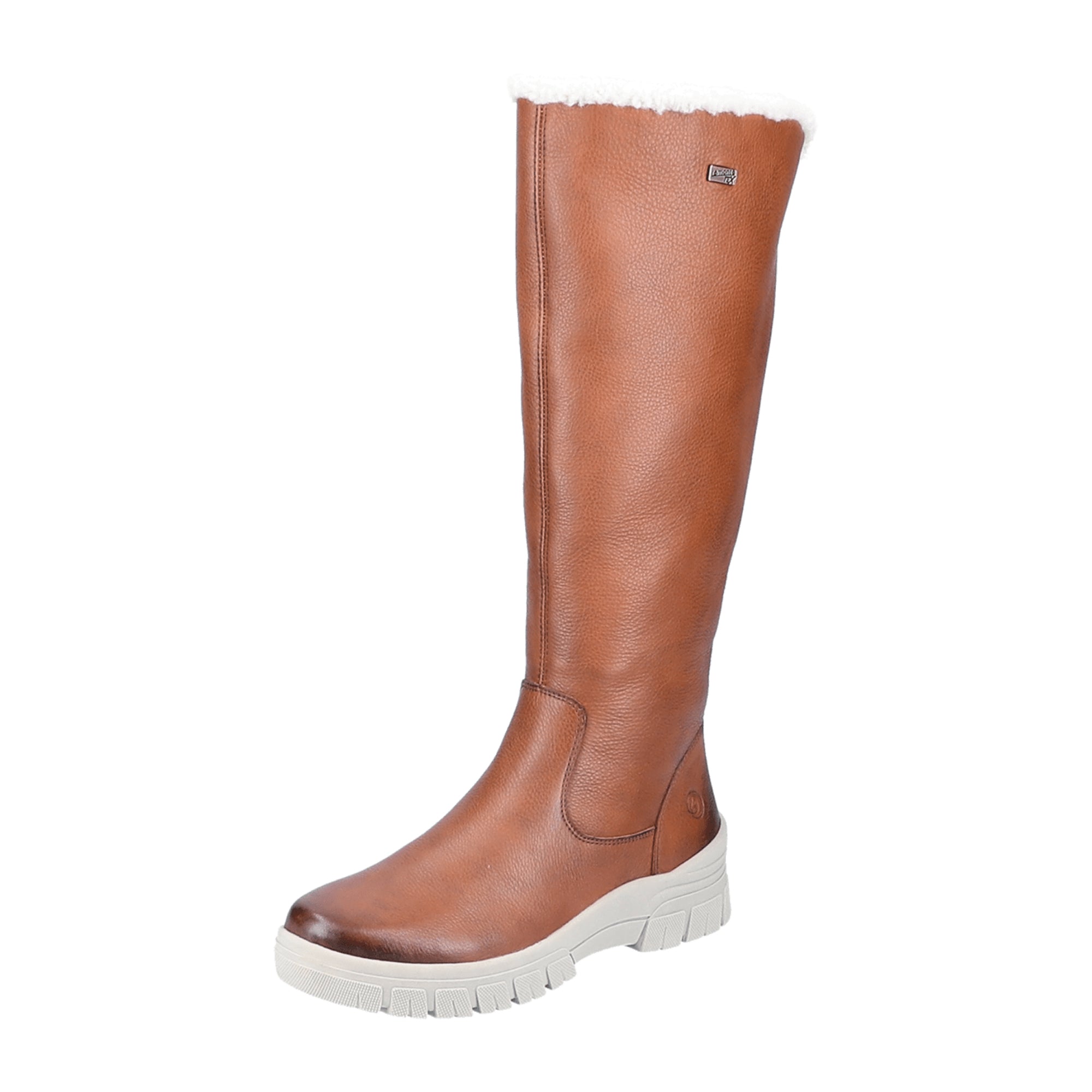 Remonte Women's Brown Boots with Removable Insole and Zip Closure
