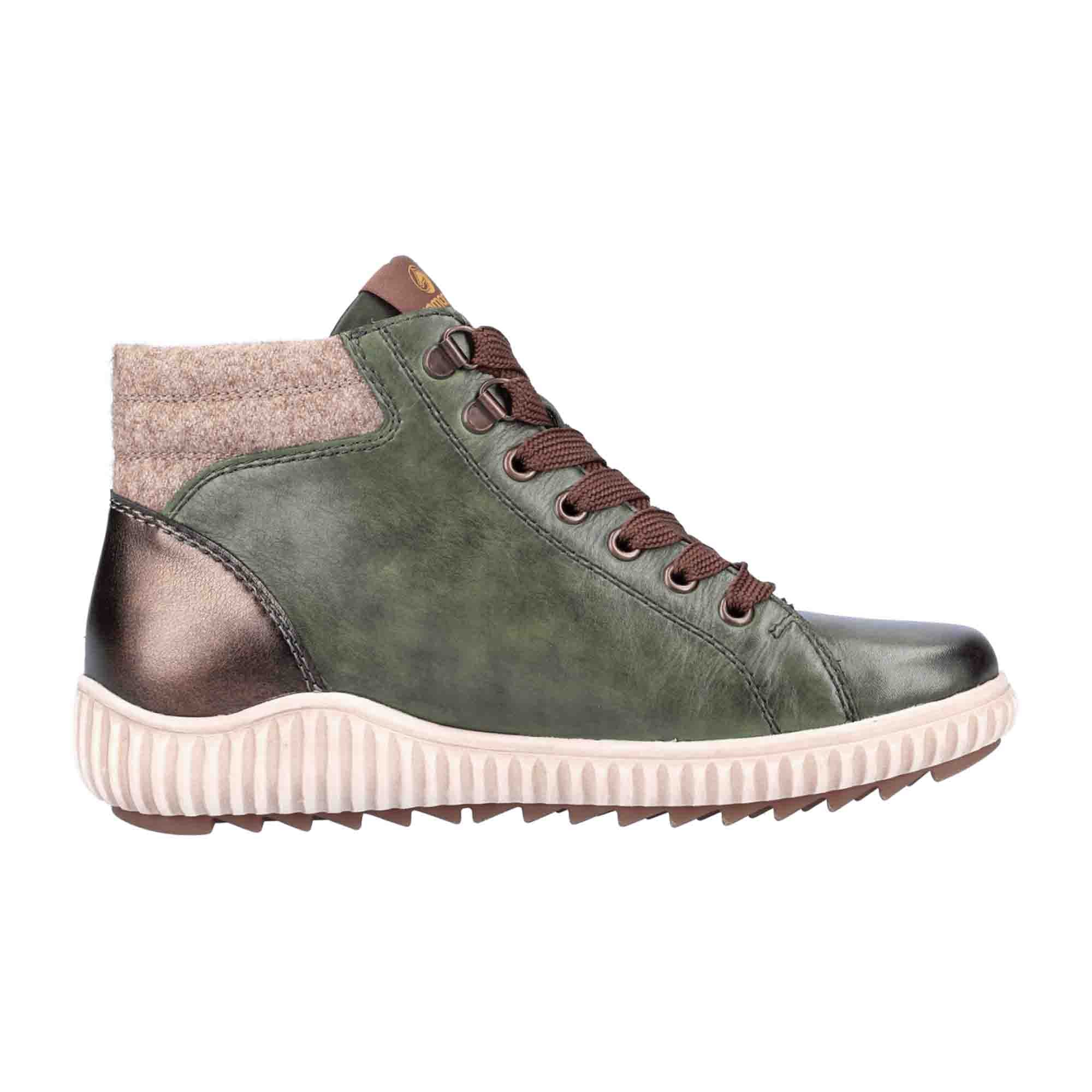 Remonte Women's Green Ankle Boots for Fall Winter