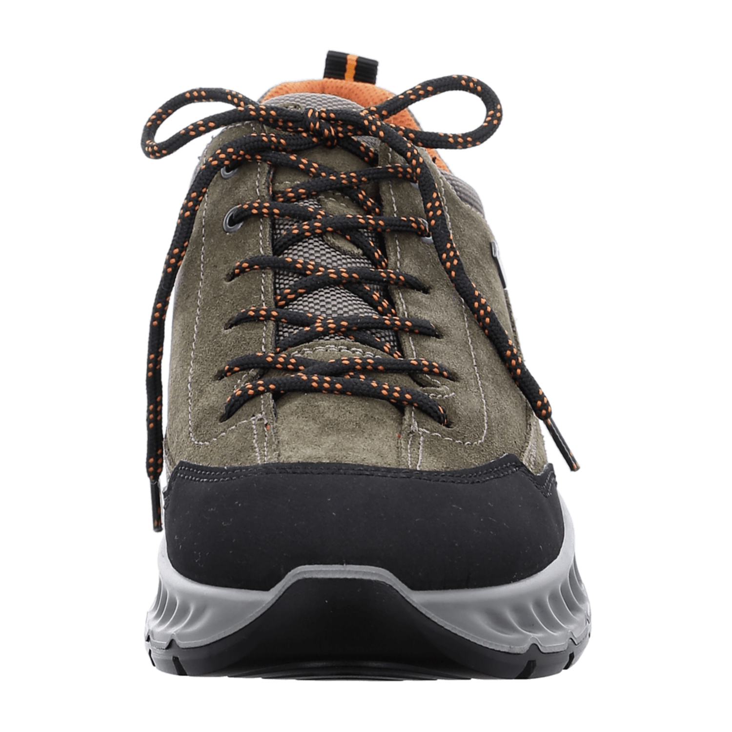 ARA PAOLO Men's Nubuck Leather Sneakers with Lace-Up Closure in Green