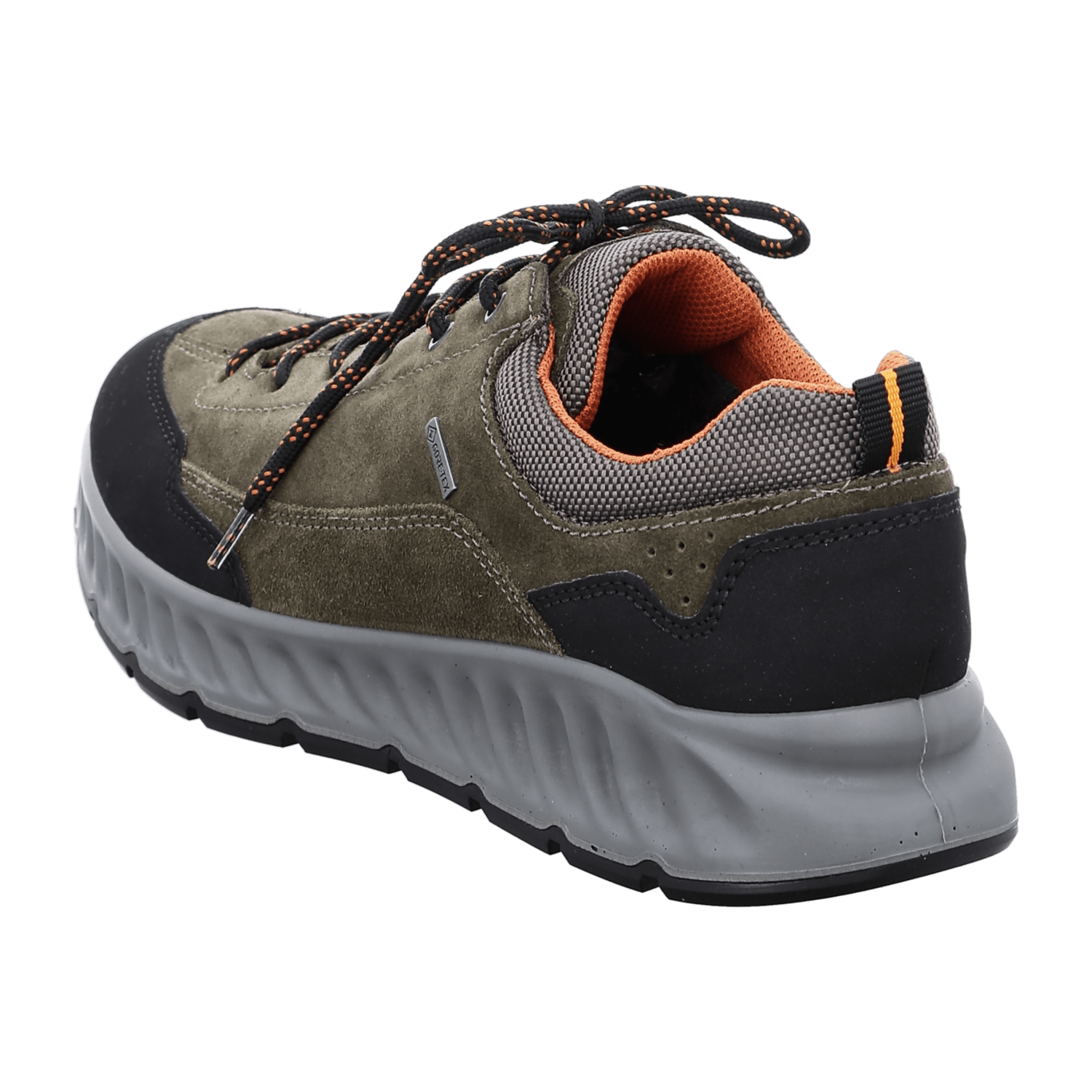 ARA PAOLO Men's Nubuck Leather Sneakers with Lace-Up Closure in Green