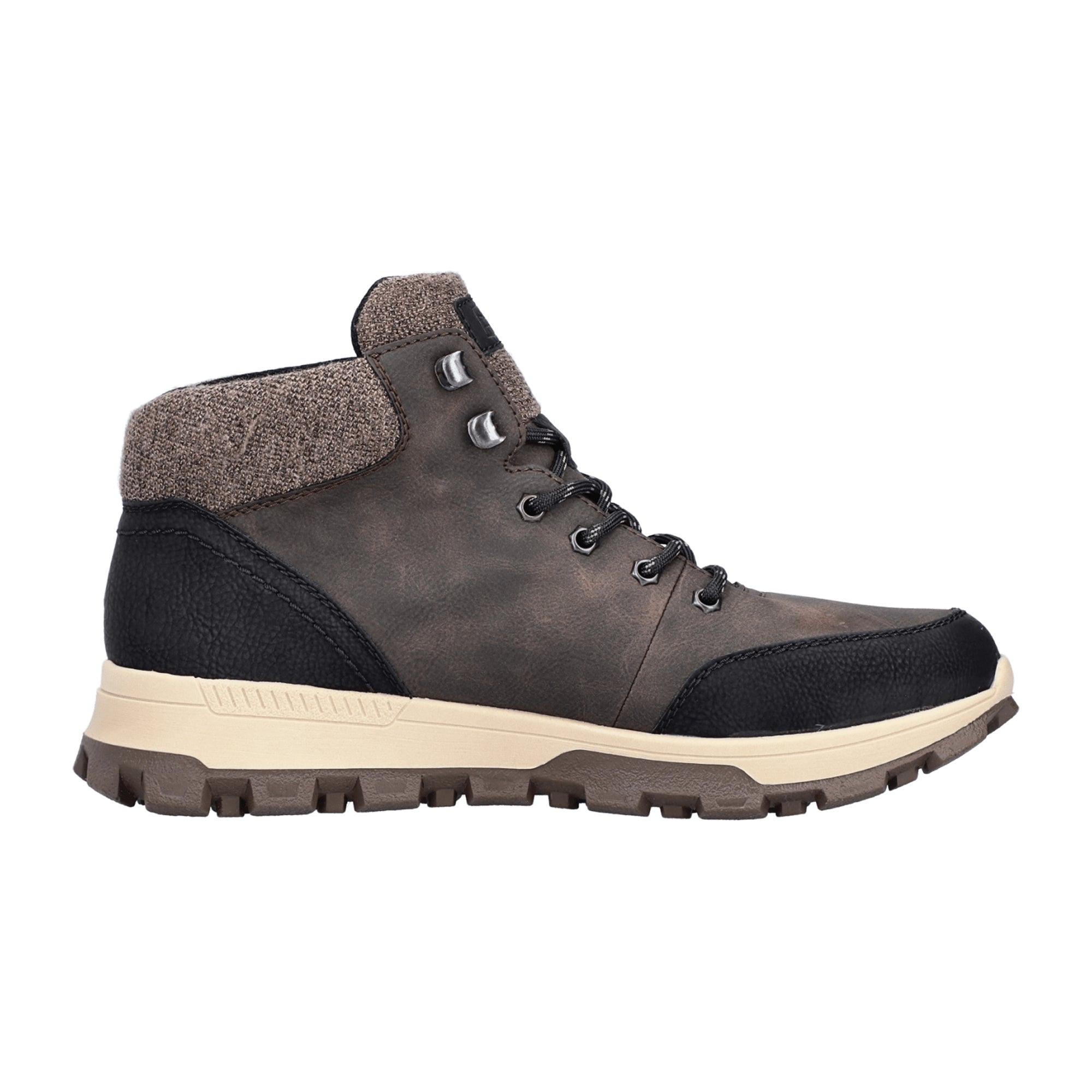 Rieker HWK Men's Brown Leather Boots with Warm Lining and Rieker Tex Membrane