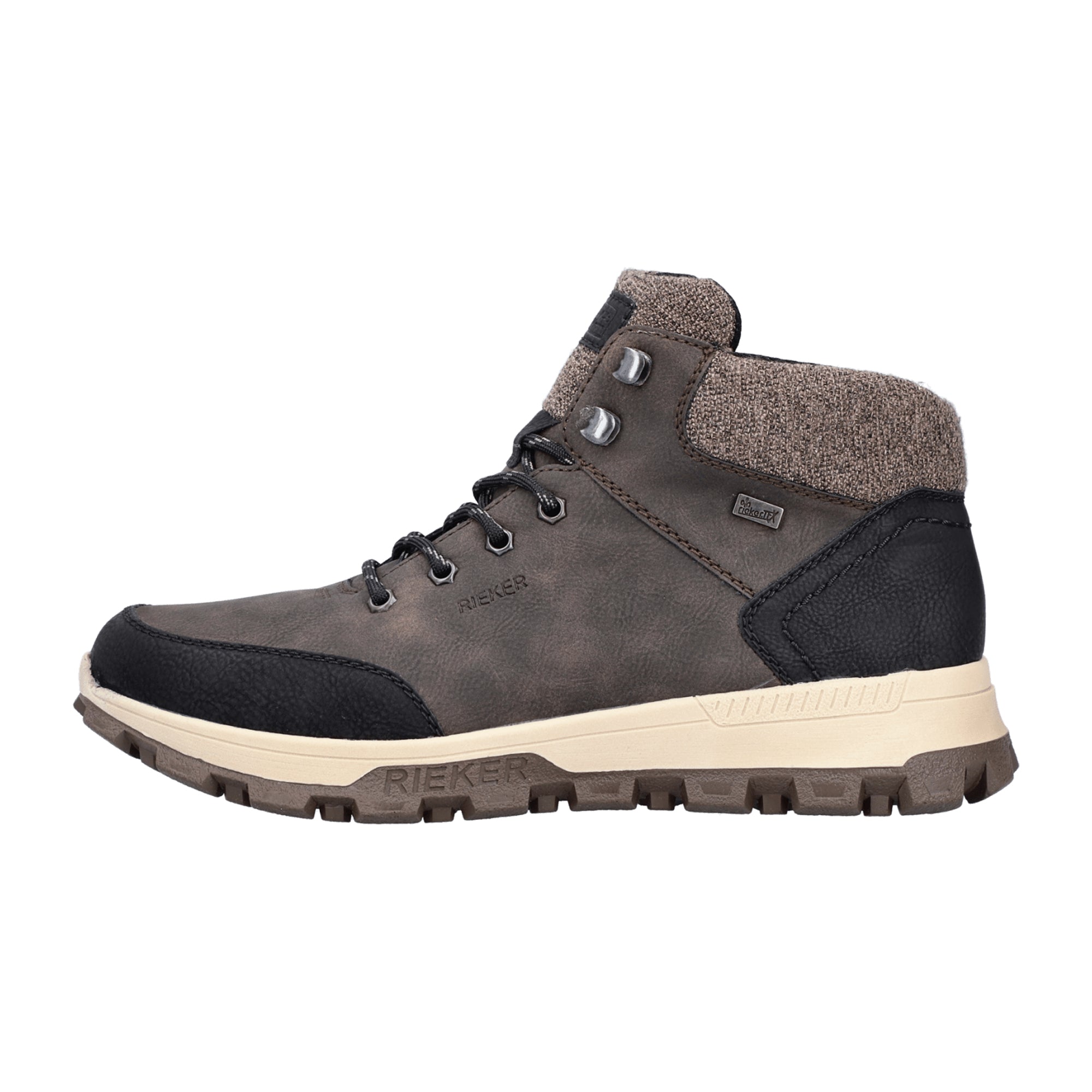 Rieker HWK Men's Brown Leather Boots with Warm Lining and Rieker Tex Membrane