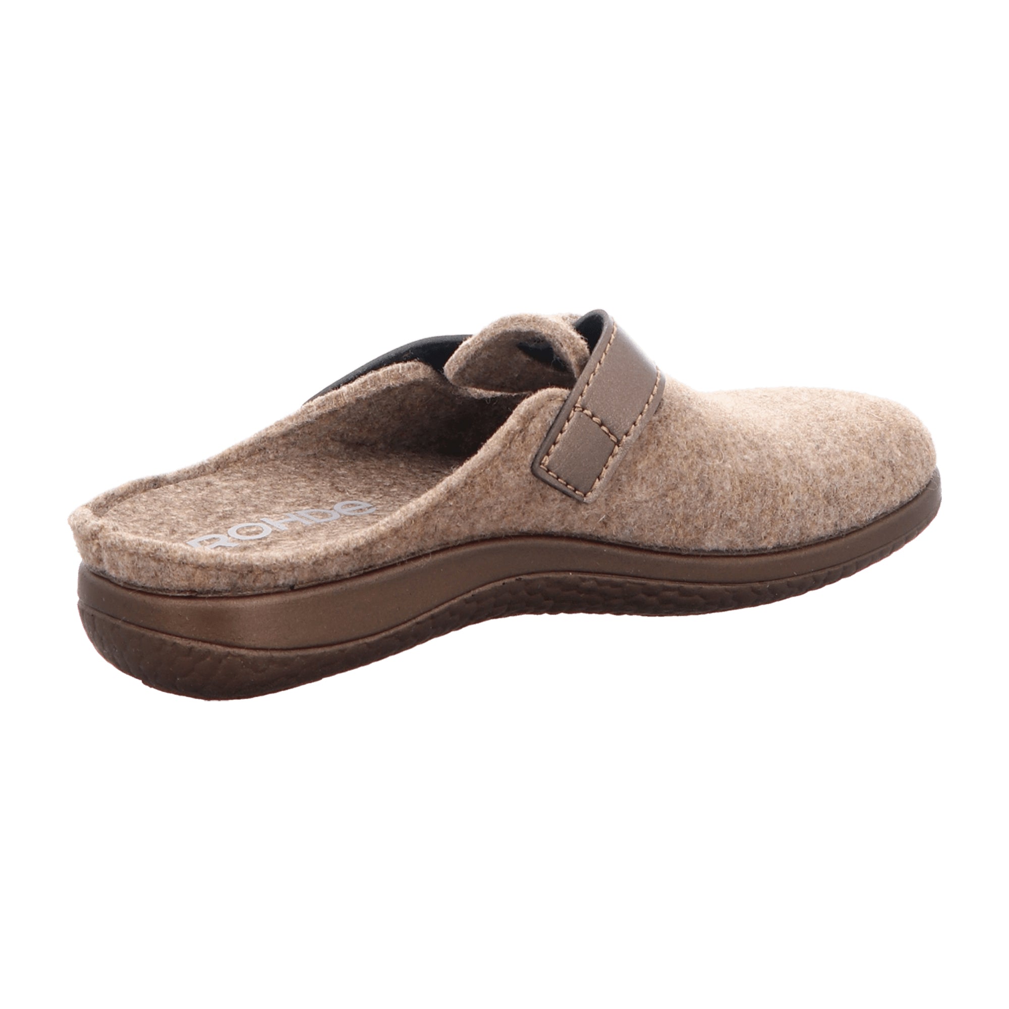 Rohde Beige Women's Shoes with Removable Insole and Velcro Closure