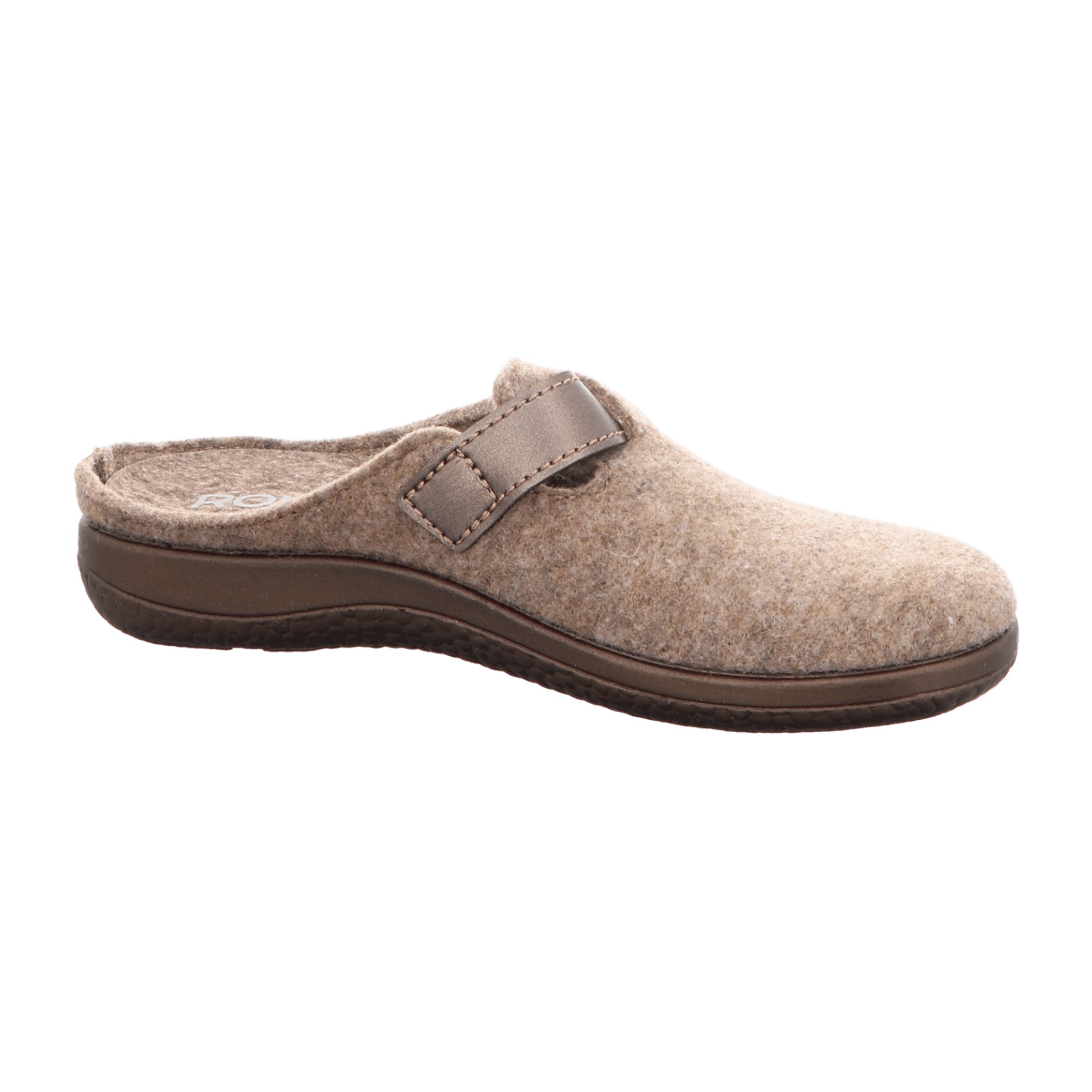 Rohde Beige Women's Shoes with Removable Insole and Velcro Closure