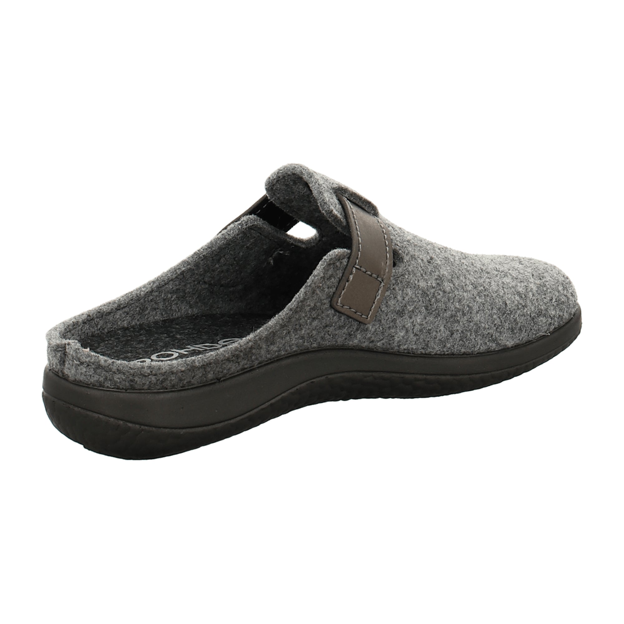 Rohde Gray Women's Slippers with Removable Insole and Velcro Closure