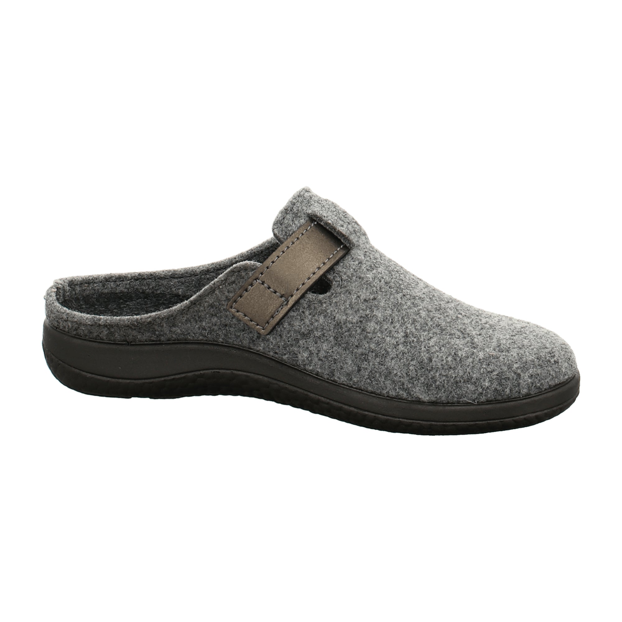 Rohde Gray Women's Slippers with Removable Insole and Velcro Closure
