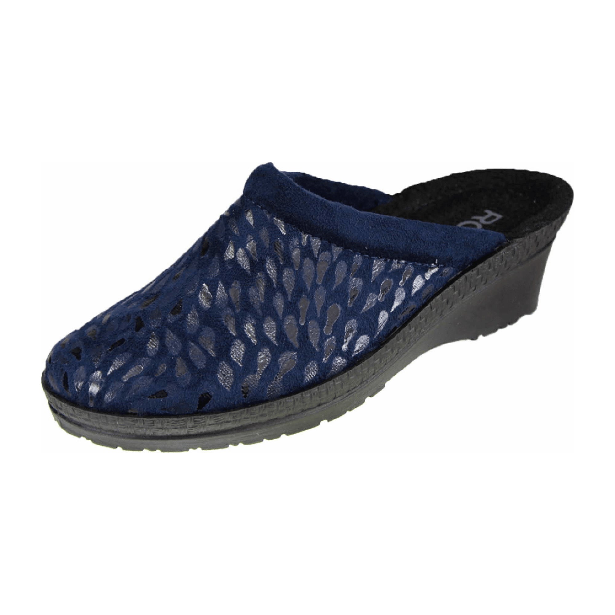 Rohde Neustadt 50 Blue Women's Flat Shoes for Fall and Winter