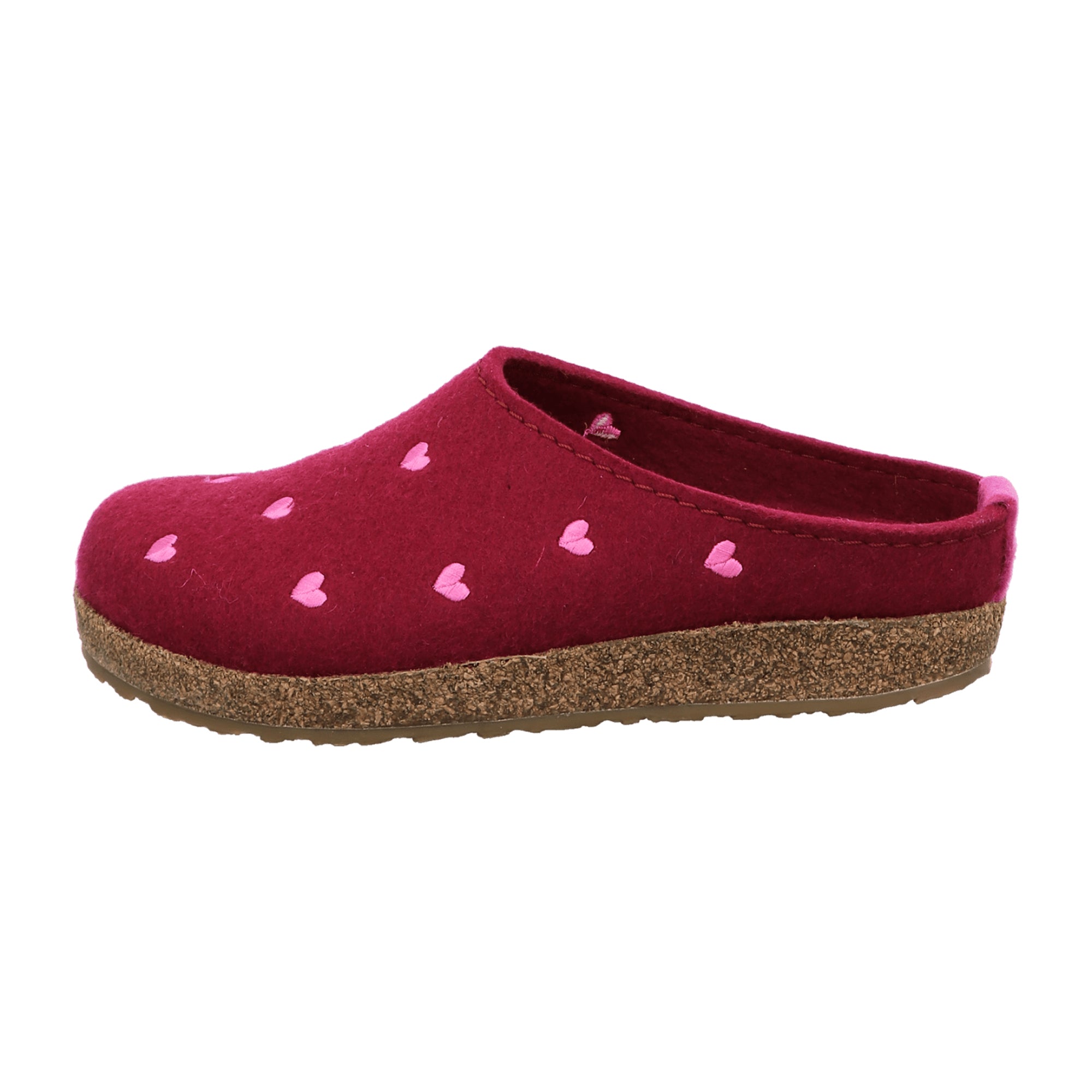 Haflinger Grizzly Cuoricini Women's Clogs, Red - Stylish & Durable