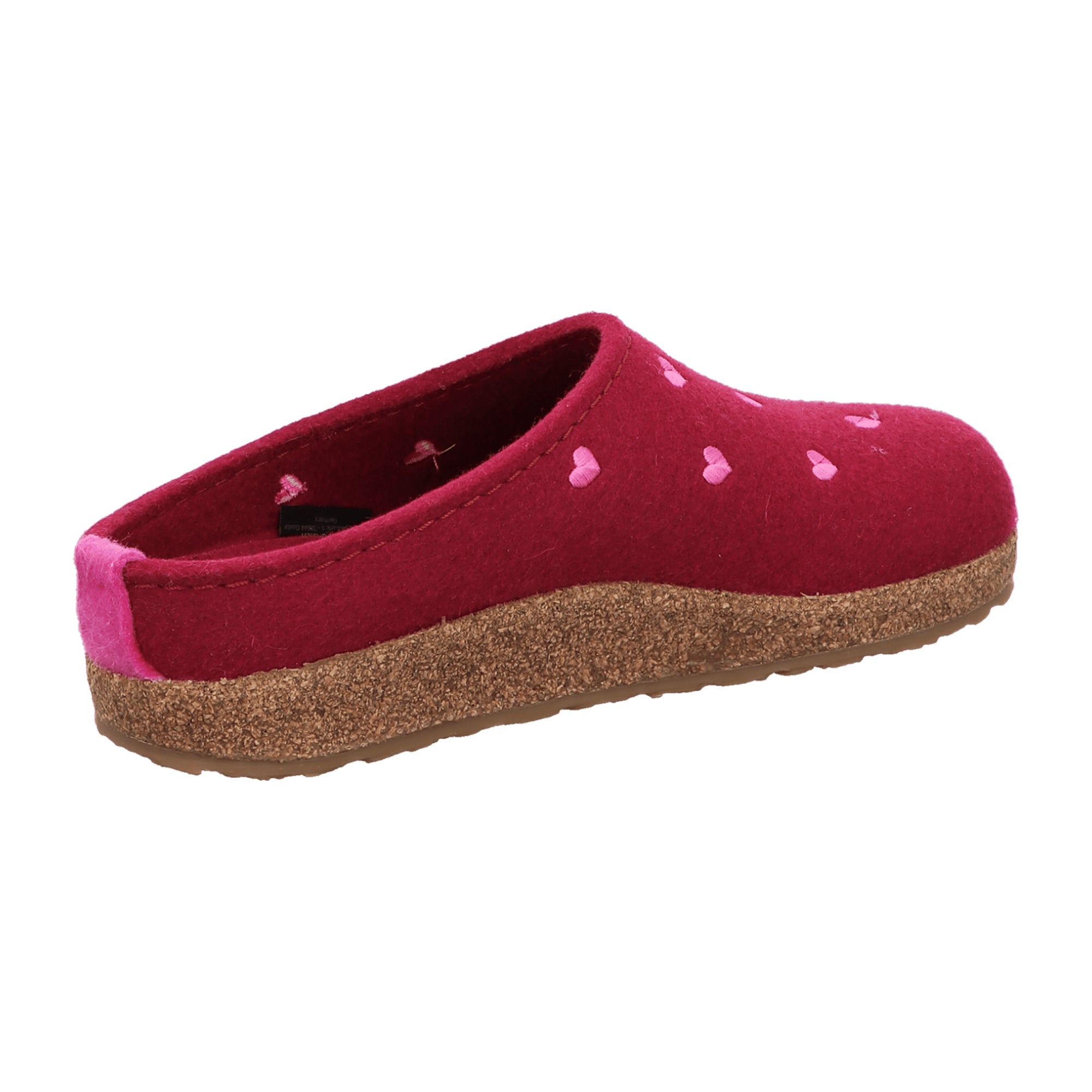 Haflinger Grizzly Cuoricini Women's Clogs, Red - Stylish & Durable