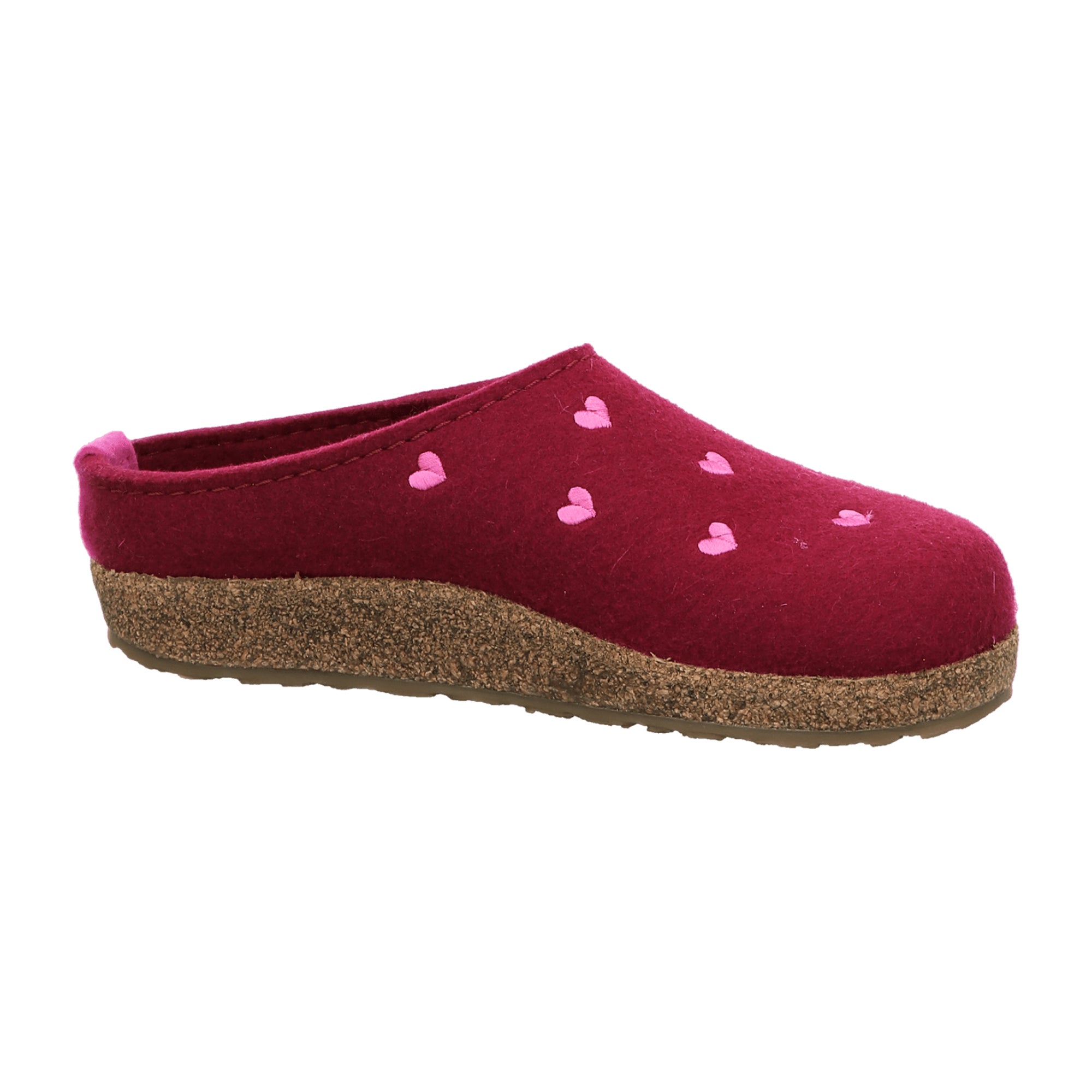 Haflinger Grizzly Cuoricini Women's Clogs, Red - Stylish & Durable