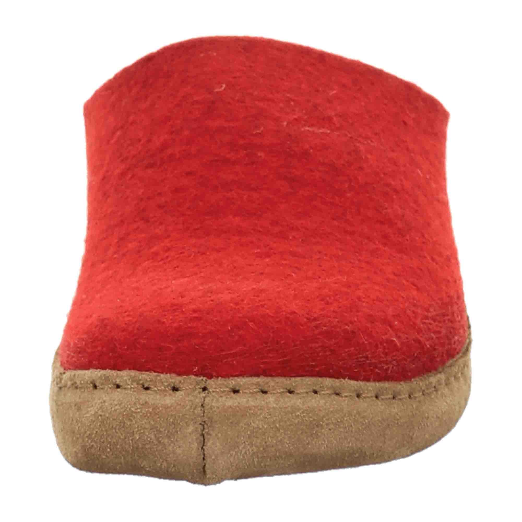 Haflinger Emil's Women's Slippers in Red - Stylish & Comfortable