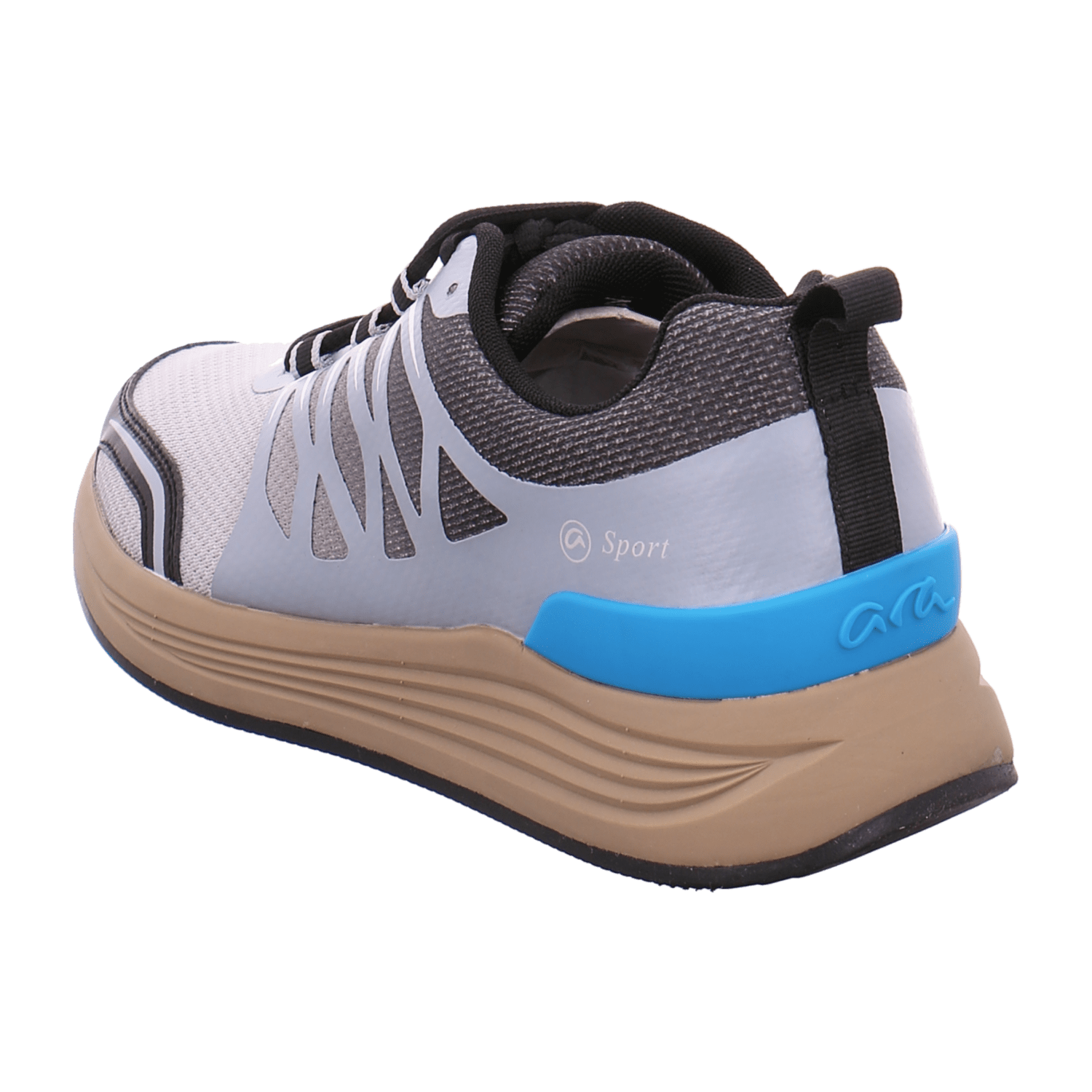 ARA CHICAGO Men's Sneakers in Gray, Lace-Up, Synthetic Textile Upper, Textile Lining, EVA Sole