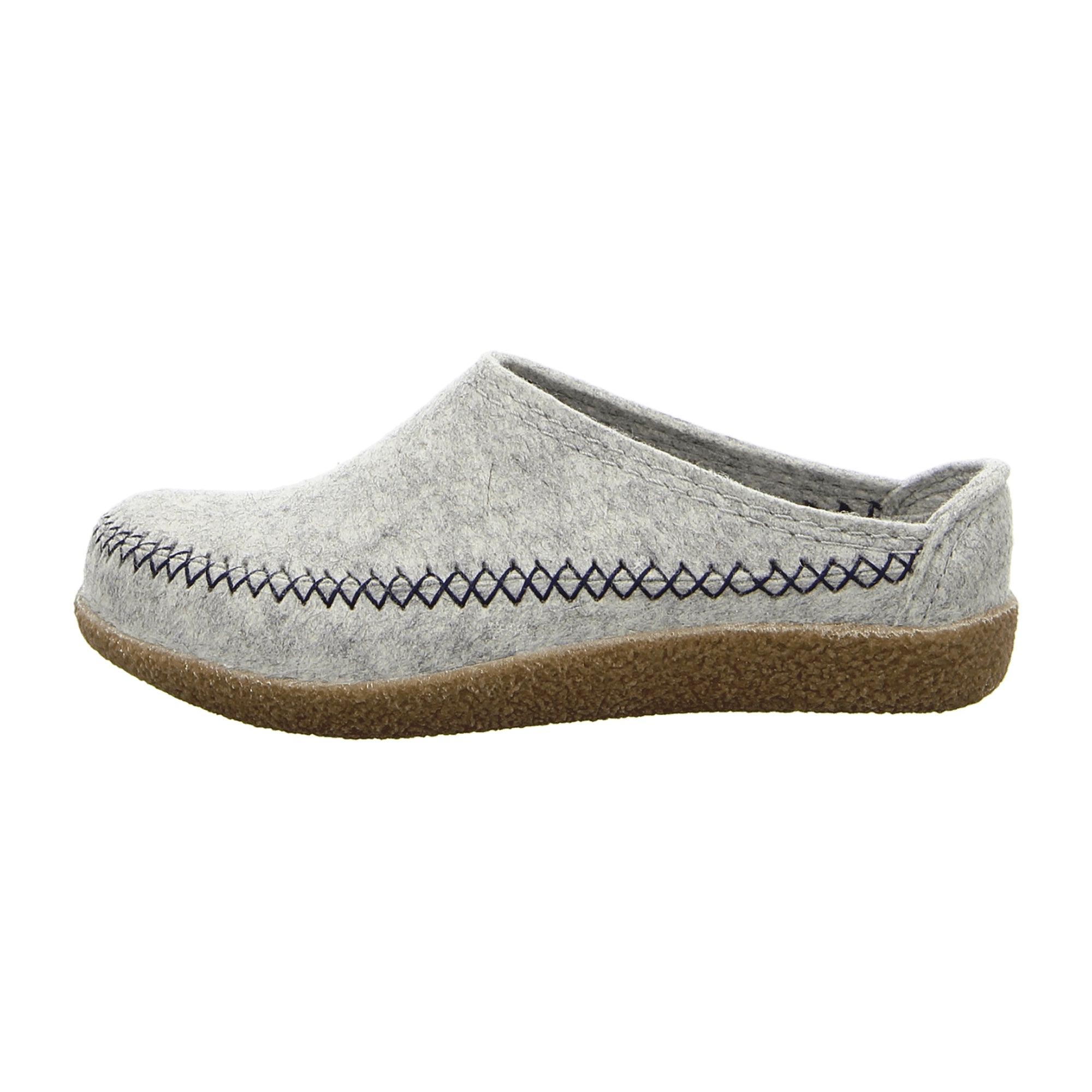 Haflinger Blizzard Credo Men's Slippers, Stylish Gray Wool