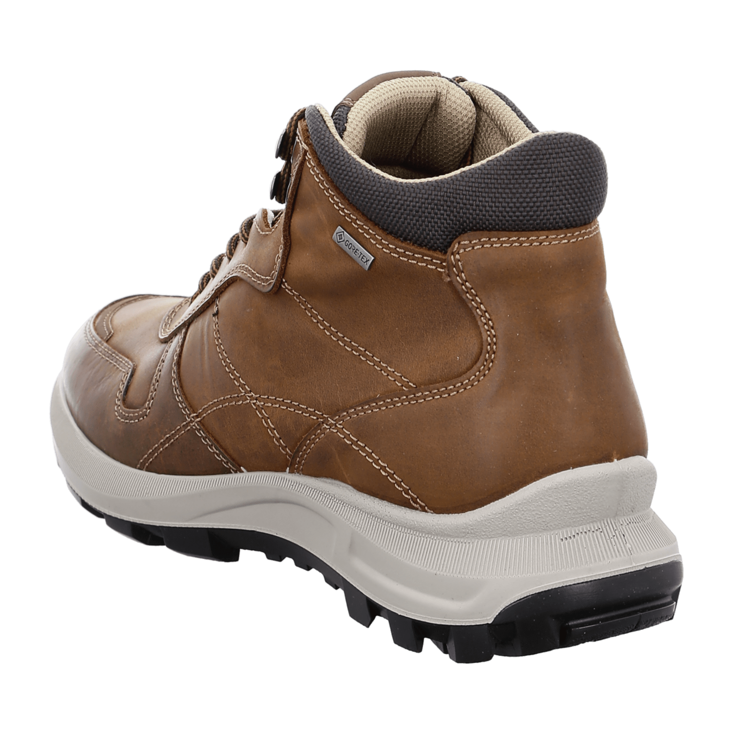 ARA MAURO Men's Brown Leather Derby Boots Lace-Up Ankle Boots