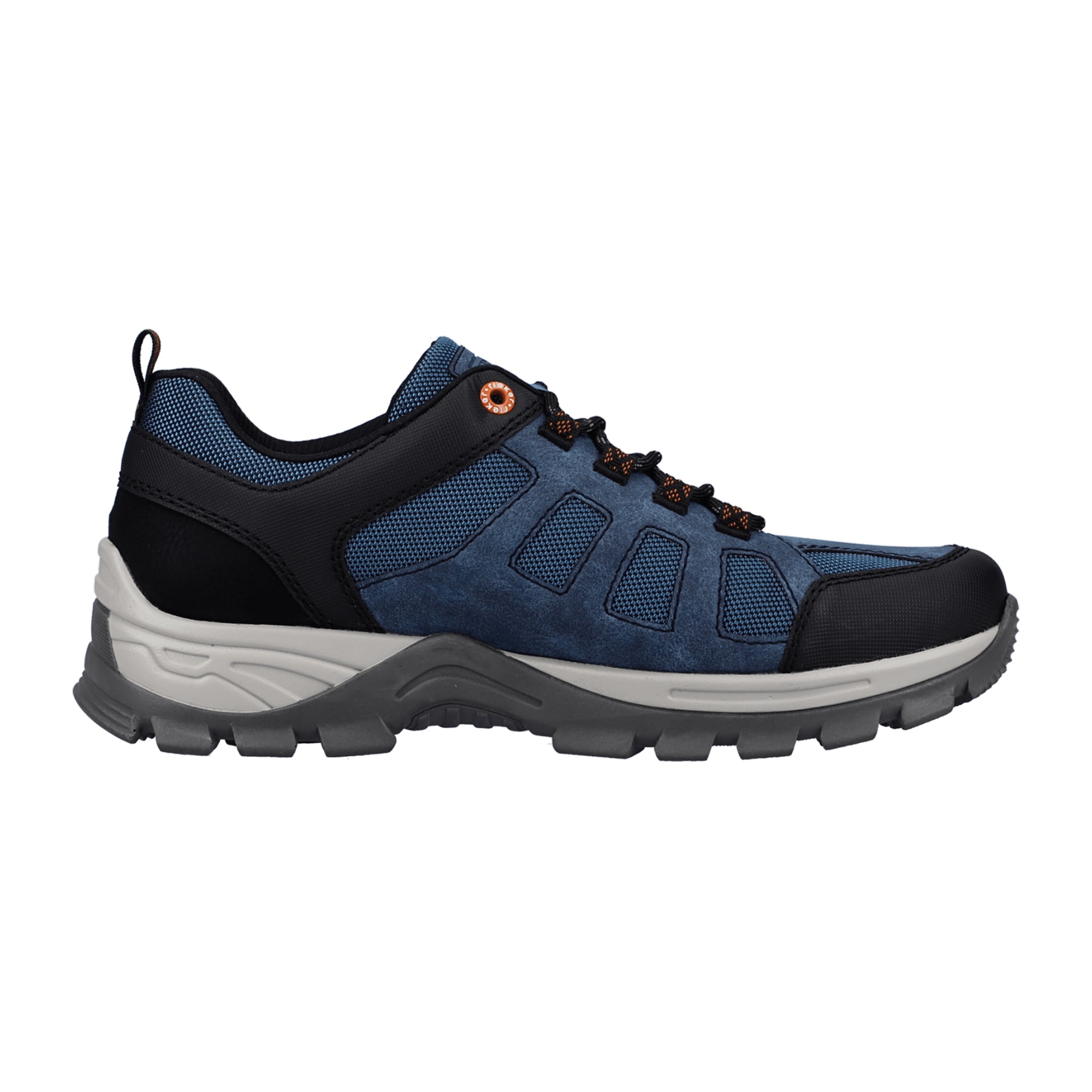 Rieker Men's Blue Casual Lace-Up Shoes with Removable Insole and Comfort Fit