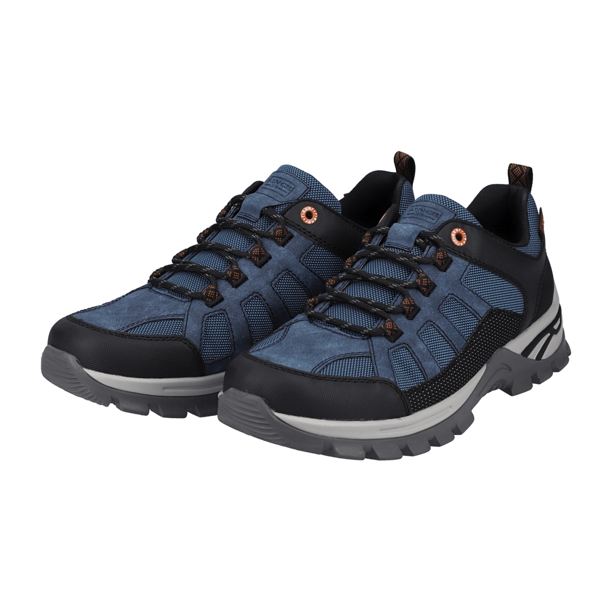 Rieker Men's Blue Casual Lace-Up Shoes with Removable Insole and Comfort Fit