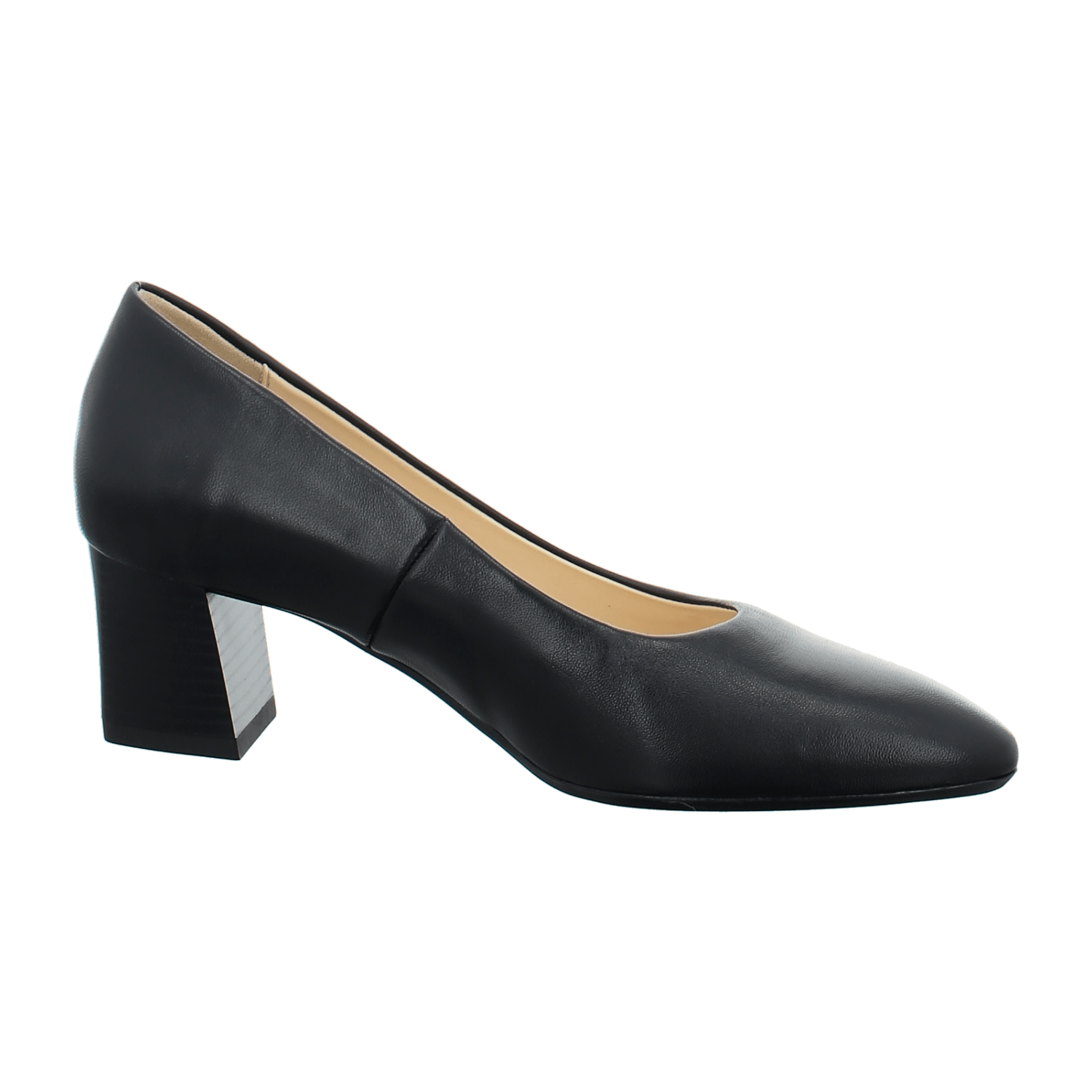 ARA LONDON Women's Pointed Toe Leather Pumps with Leather Lining - Black