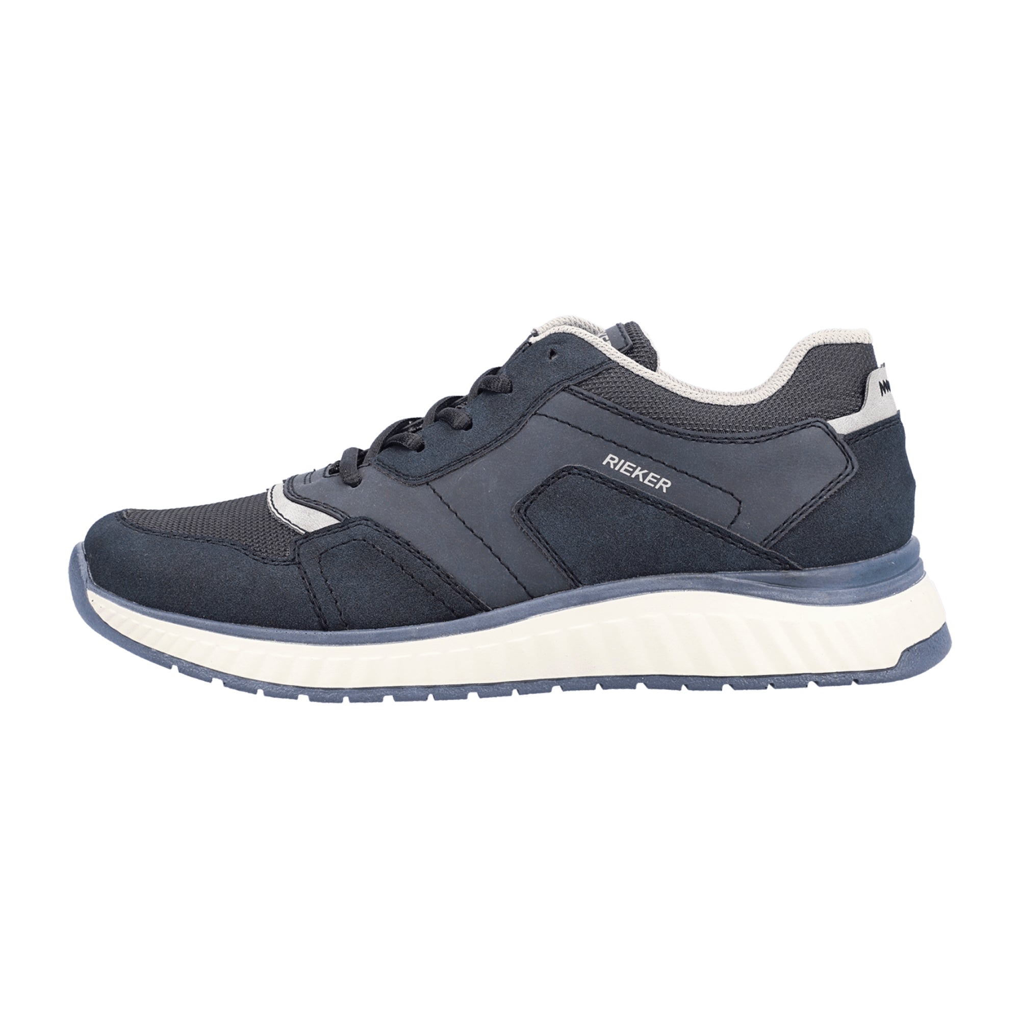 Rieker Men's Blue Low Top Sneakers with Cushioned Removable Insole