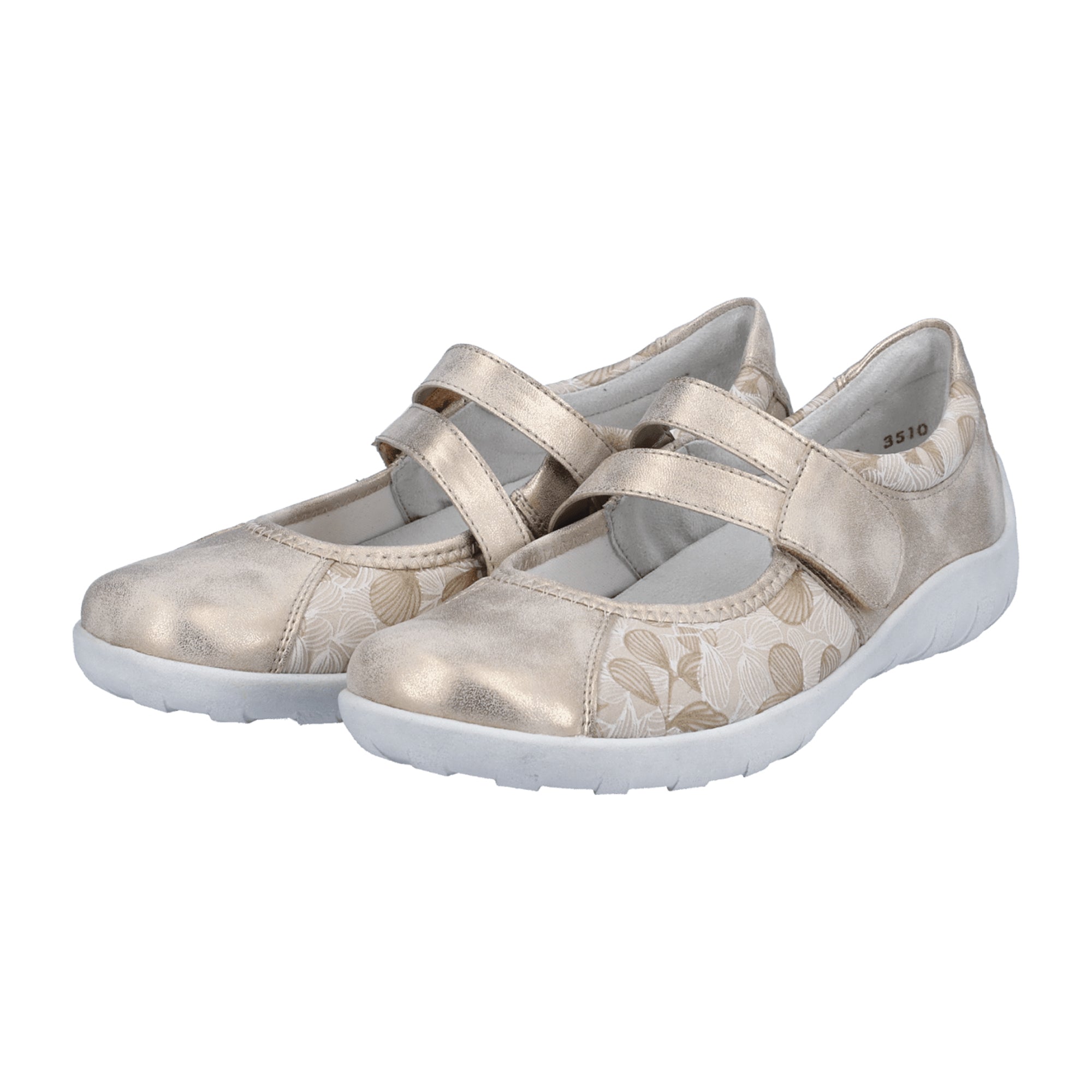 Remonte Women's Comfortable Beige Slippers with Velcro Closure and Soft Sole