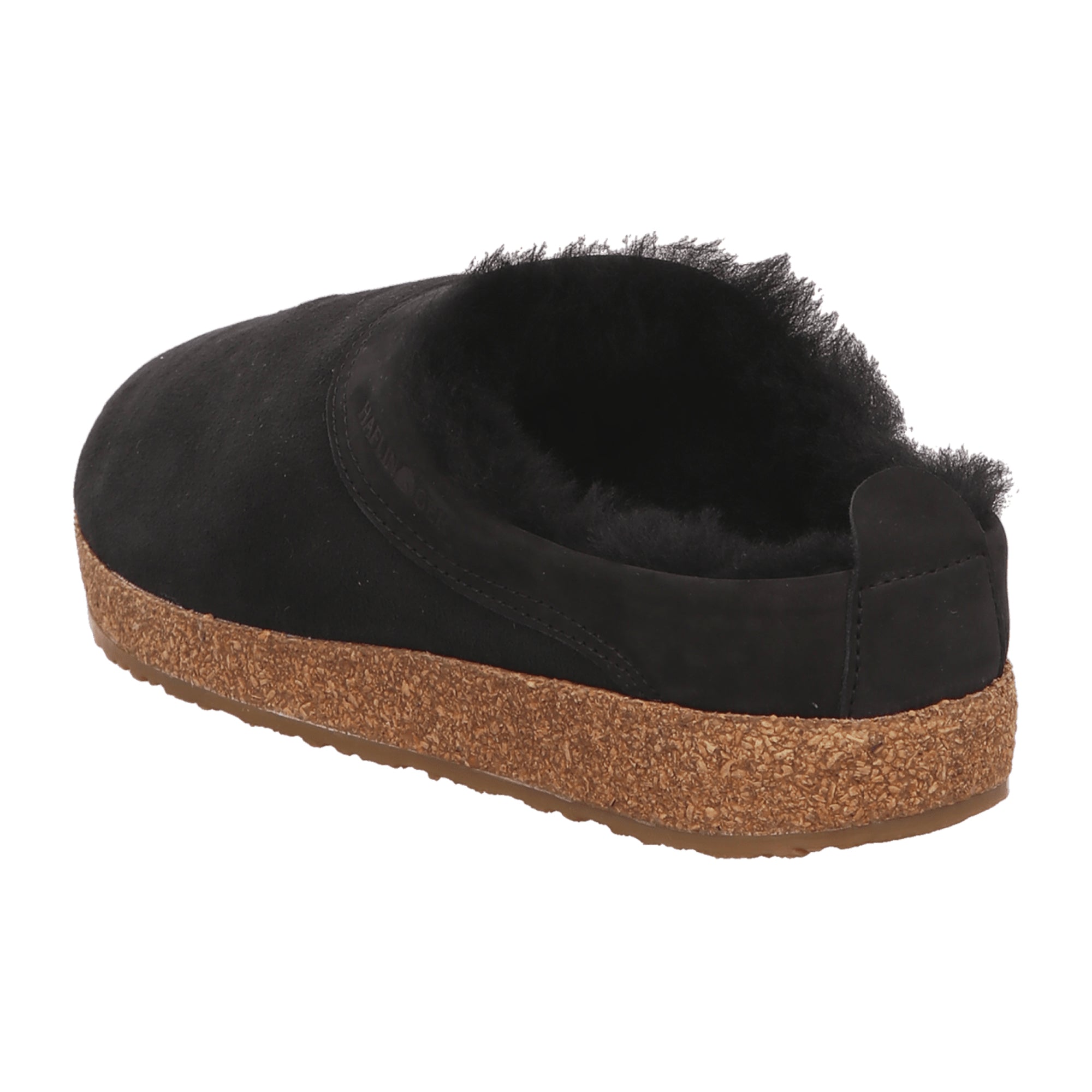 Haflinger Men's Snowbird Shearling Clogs - Black | Cozy & Stylish Footwear