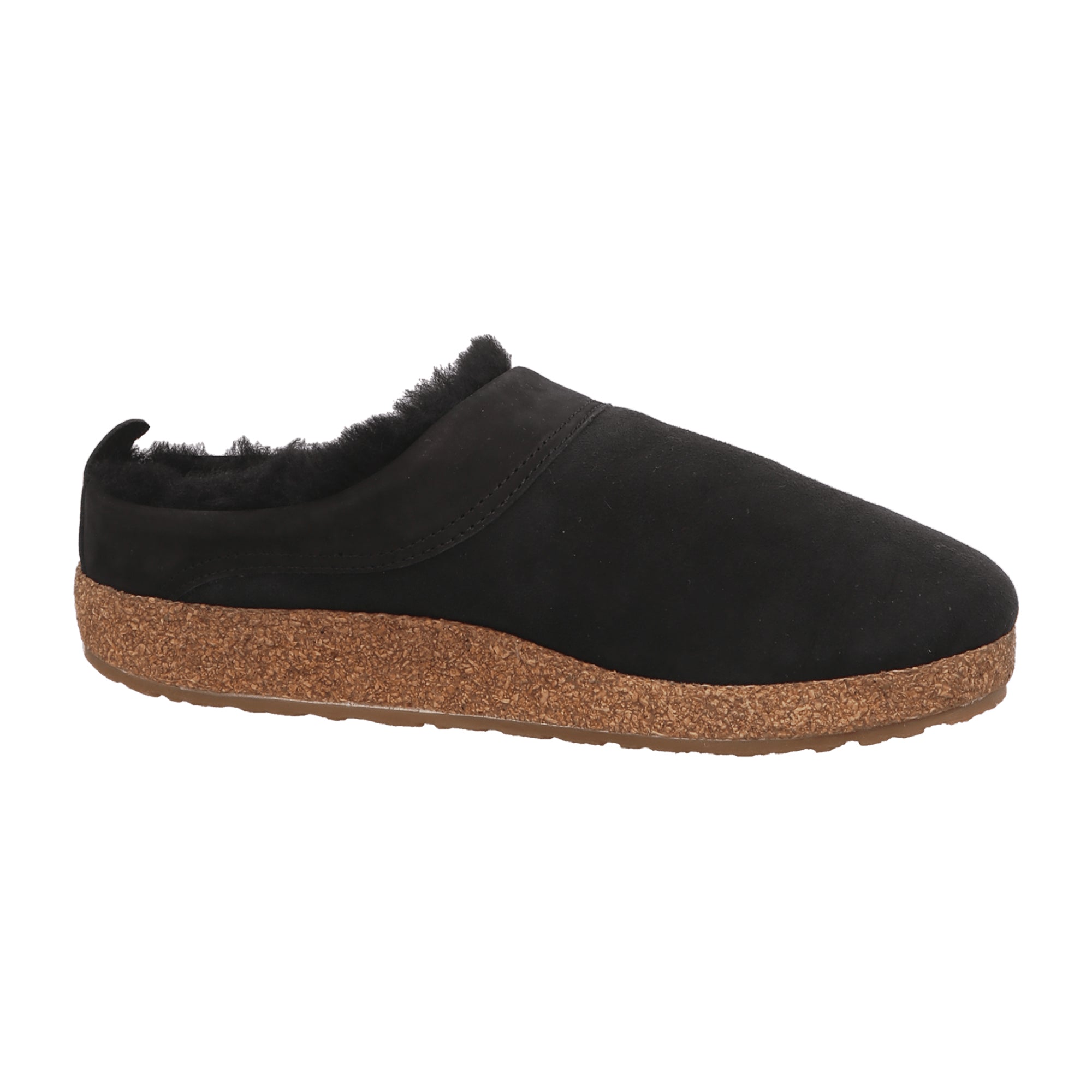 Haflinger Men's Snowbird Shearling Clogs - Black | Cozy & Stylish Footwear