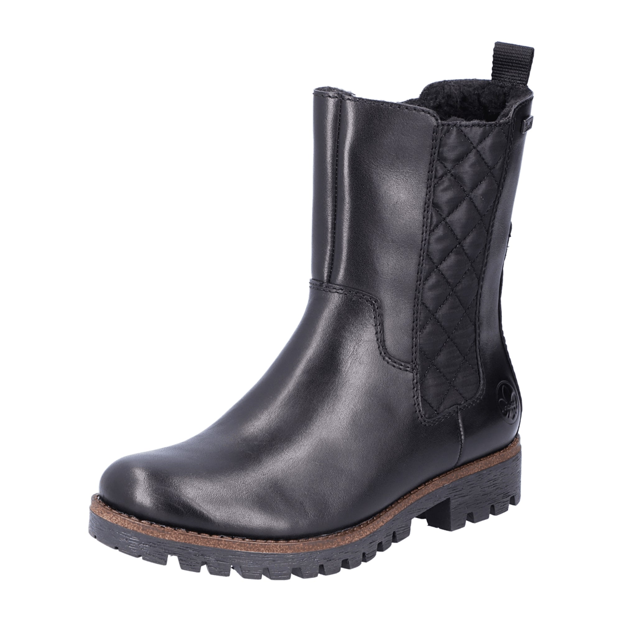 Rieker 78580-00 Women's Black Boots, Narrow to Normal Fit