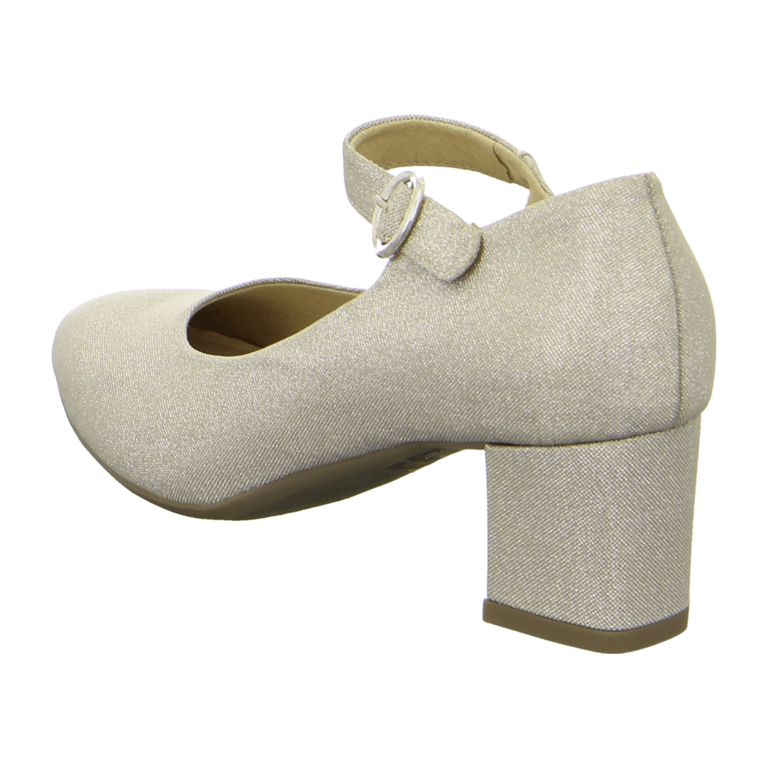 ARA LONDON Women's Beige Leather Pull-On Pumps with Leather Lining