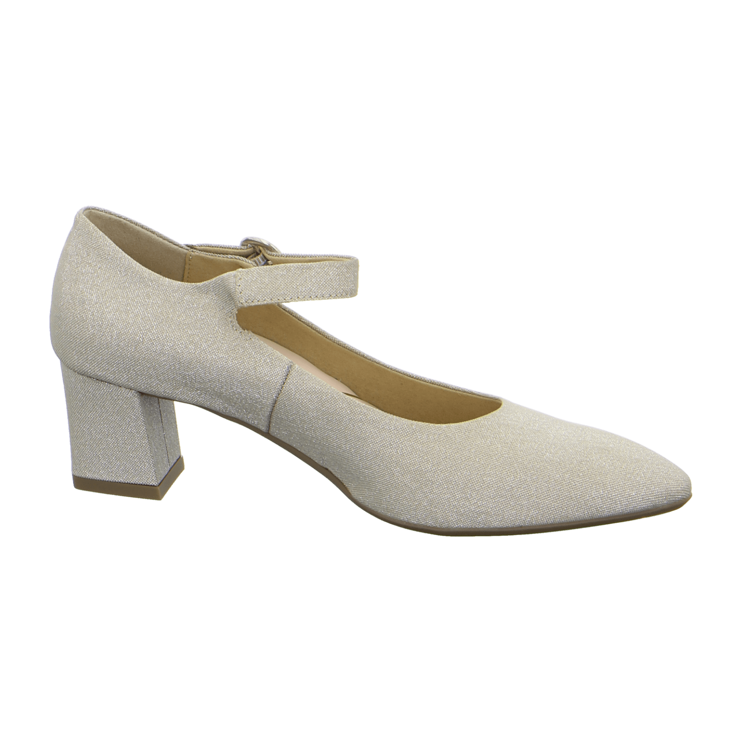 ARA LONDON Women's Beige Leather Pull-On Pumps with Leather Lining