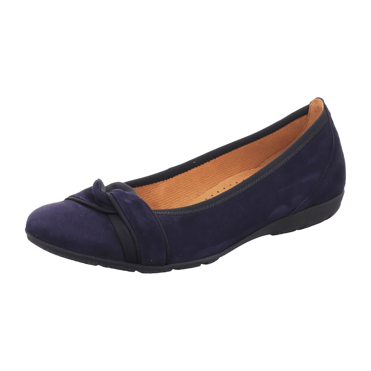 Gabor Women's Ballet Flats Blue Leather - Breathable Comfort Flats