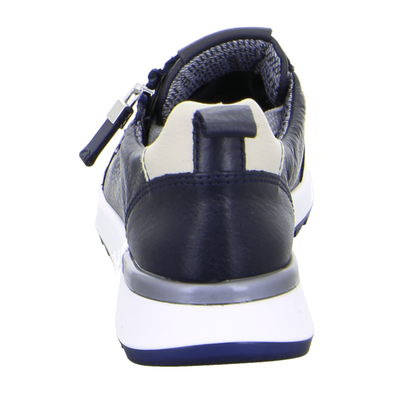 ARA VENICE Women's Sneakers in Blue, Smooth Leather with Lace-Up Closure and Round Toe