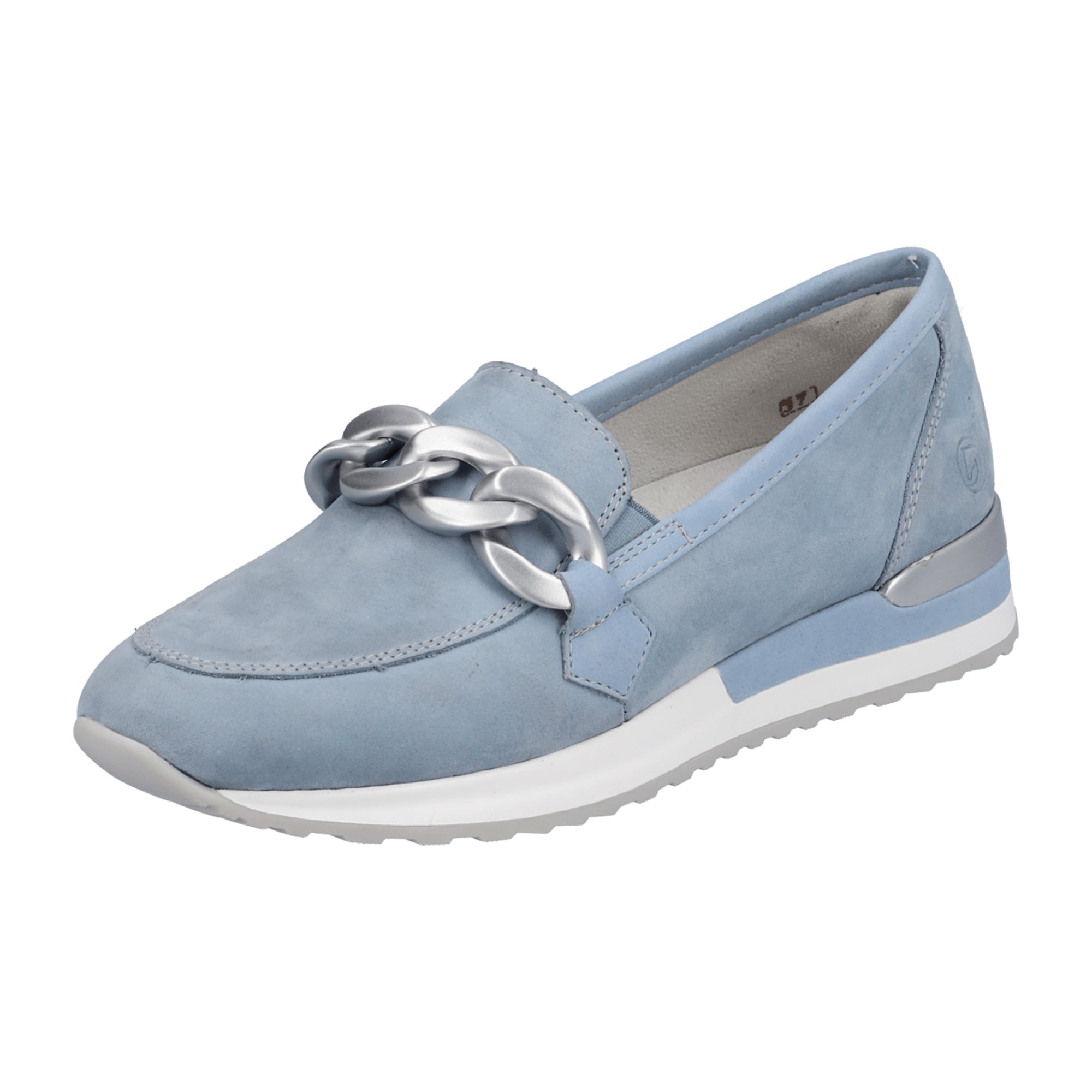 Remonte Womens Sky Blue Suede Loafers Slip-On Comfort Shoes Size 45 Available