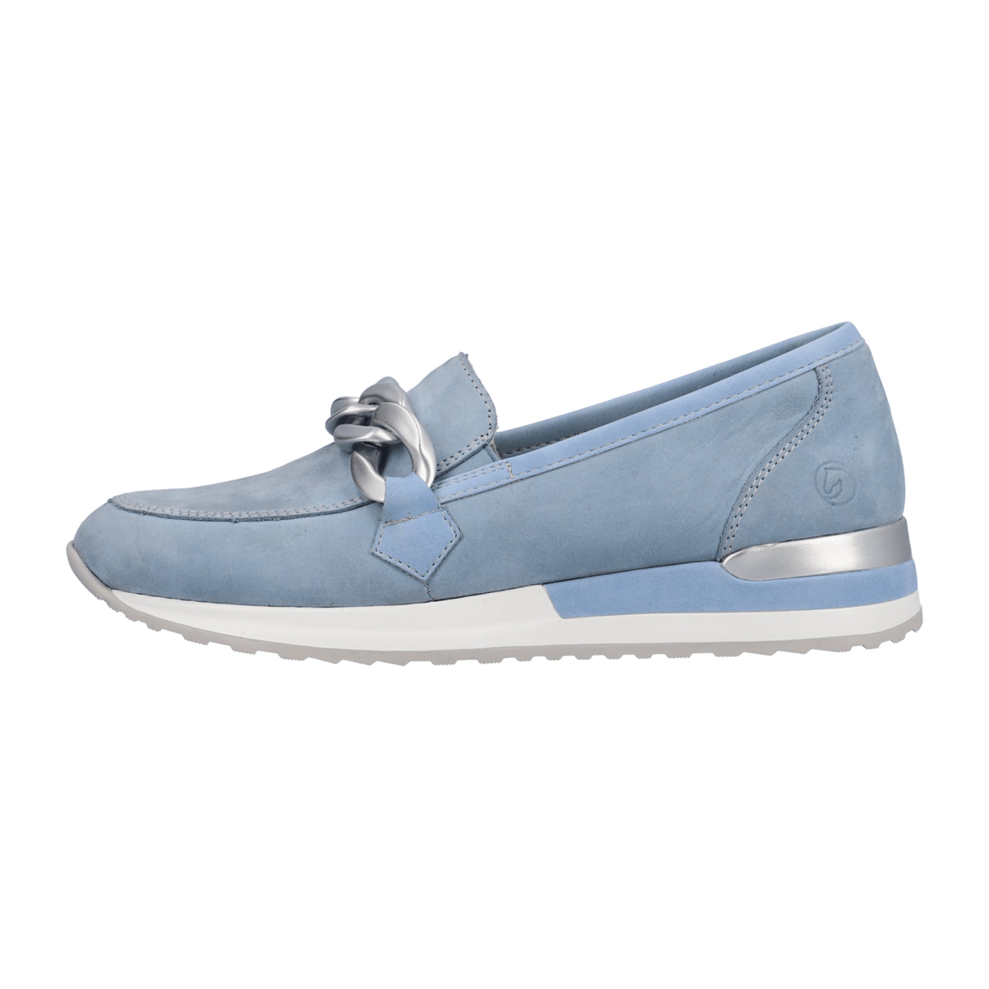 Remonte Womens Sky Blue Suede Loafers Slip-On Comfort Shoes Size 45 Available