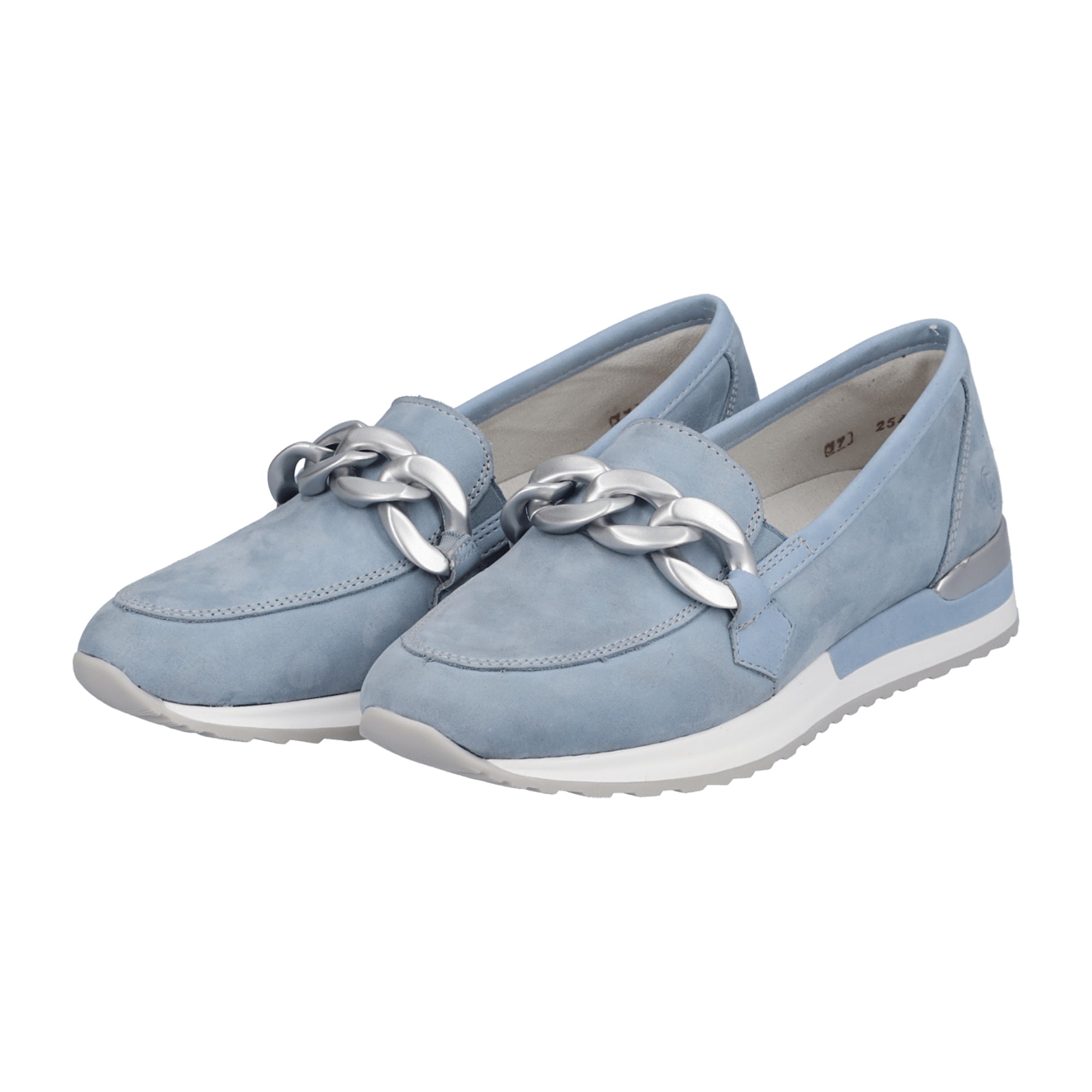 Remonte Womens Sky Blue Suede Loafers Slip-On Comfort Shoes Size 45 Available