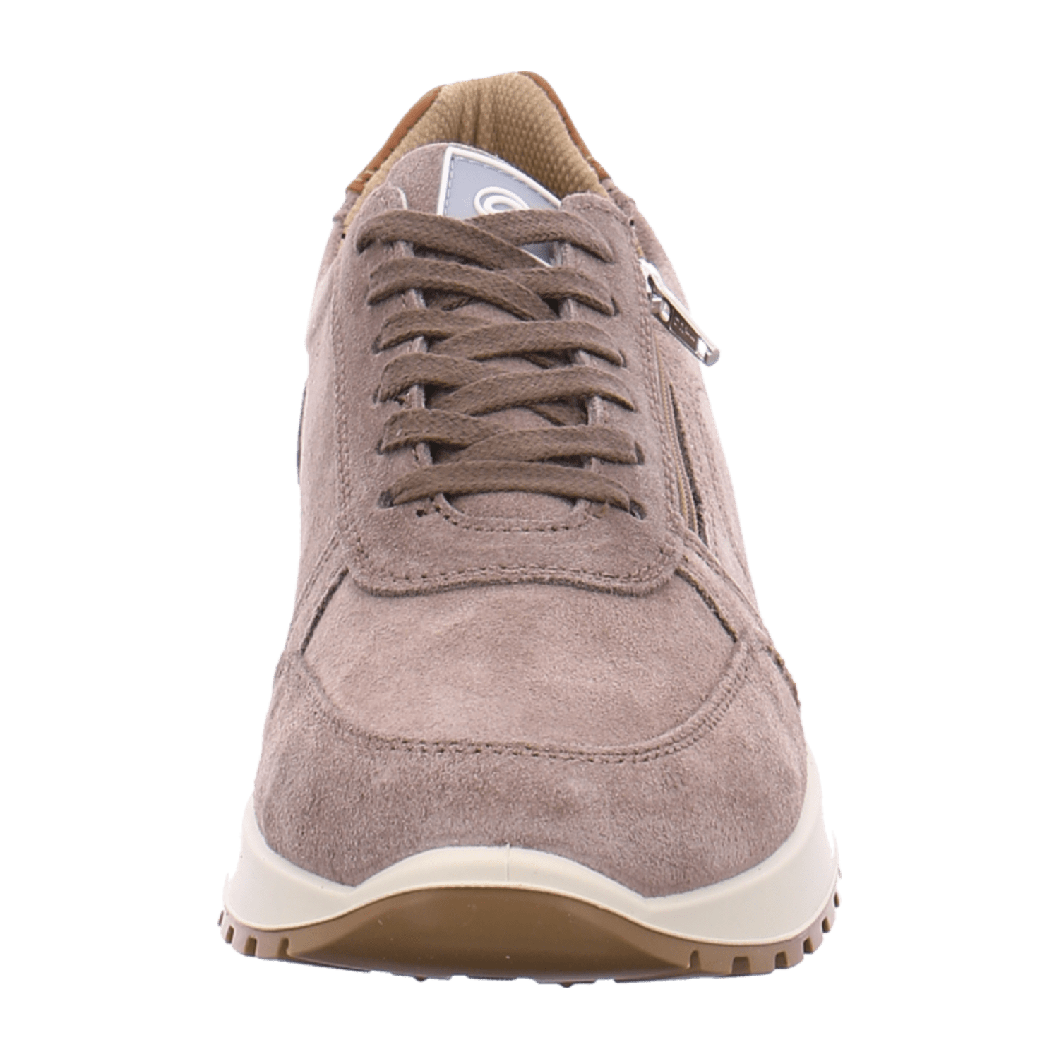 ARA Matteo Men's Suede Sneakers in Beige with Lace-Up Closure