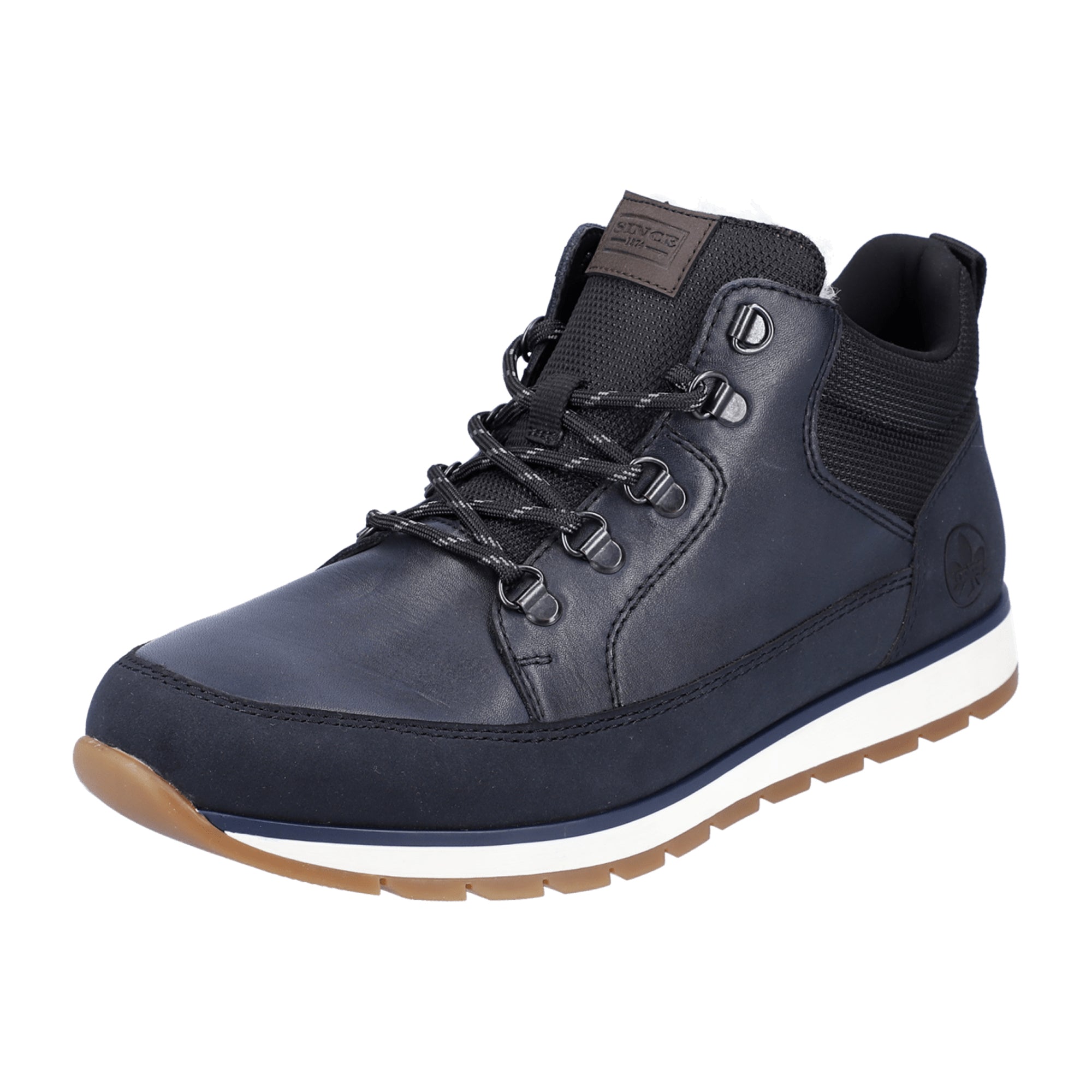 Rieker Men's Lace-Up Boots Blue for Fall Winter