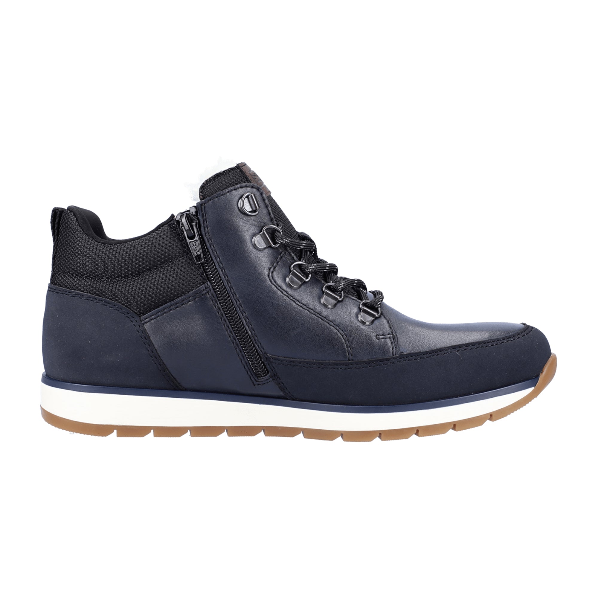 Rieker Men's Lace-Up Boots Blue for Fall Winter