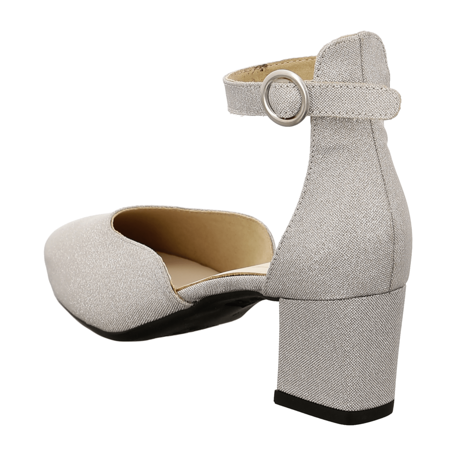 ARA Women's Pumps Pointed Toe Synthetic Leather Lining in Silver
