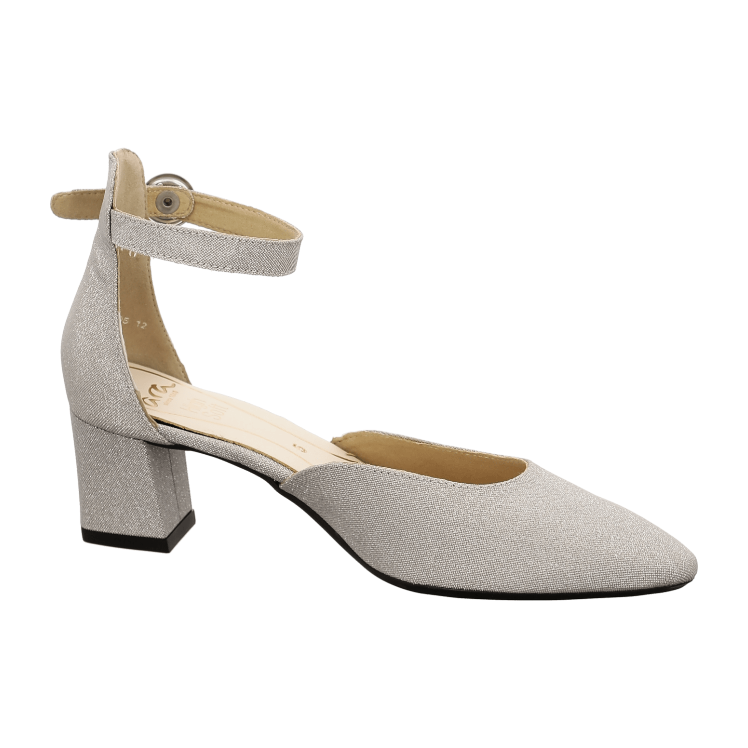 ARA Women's Pumps Pointed Toe Synthetic Leather Lining in Silver